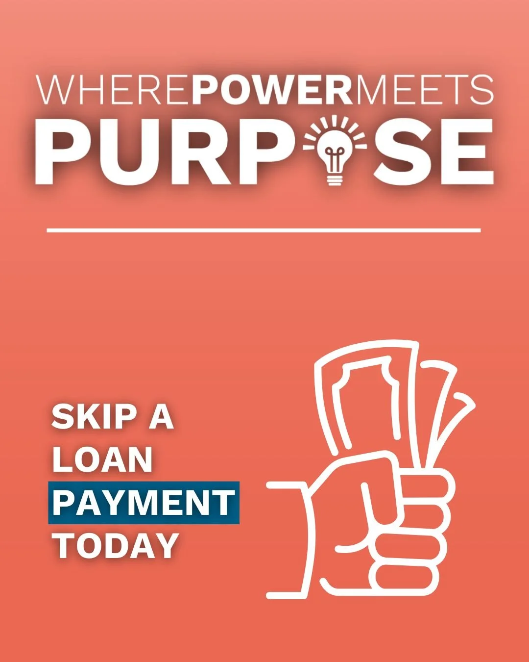 Some seasons are meant for giving, not stressing. ❄️

Skip-A-Pay lets you redirect funds toward what matters most&mdash;family, celebrations, and meaningful experiences. Lighten the load this holiday season while keeping your goals on track. 

Get st