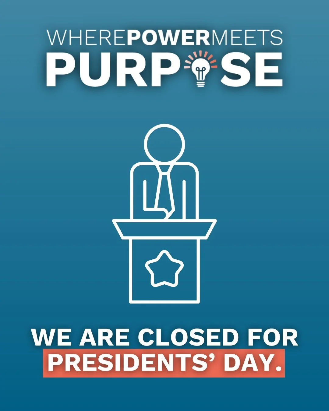 Our branches will be closed today, Monday, Feb 16, for Presidents' Day.

We know federal holidays don&rsquo;t apply to everyone. If you&rsquo;re clocking in today&mdash;keeping the lights on, the roads safe, or the hospitals running&mdash;we apprecia
