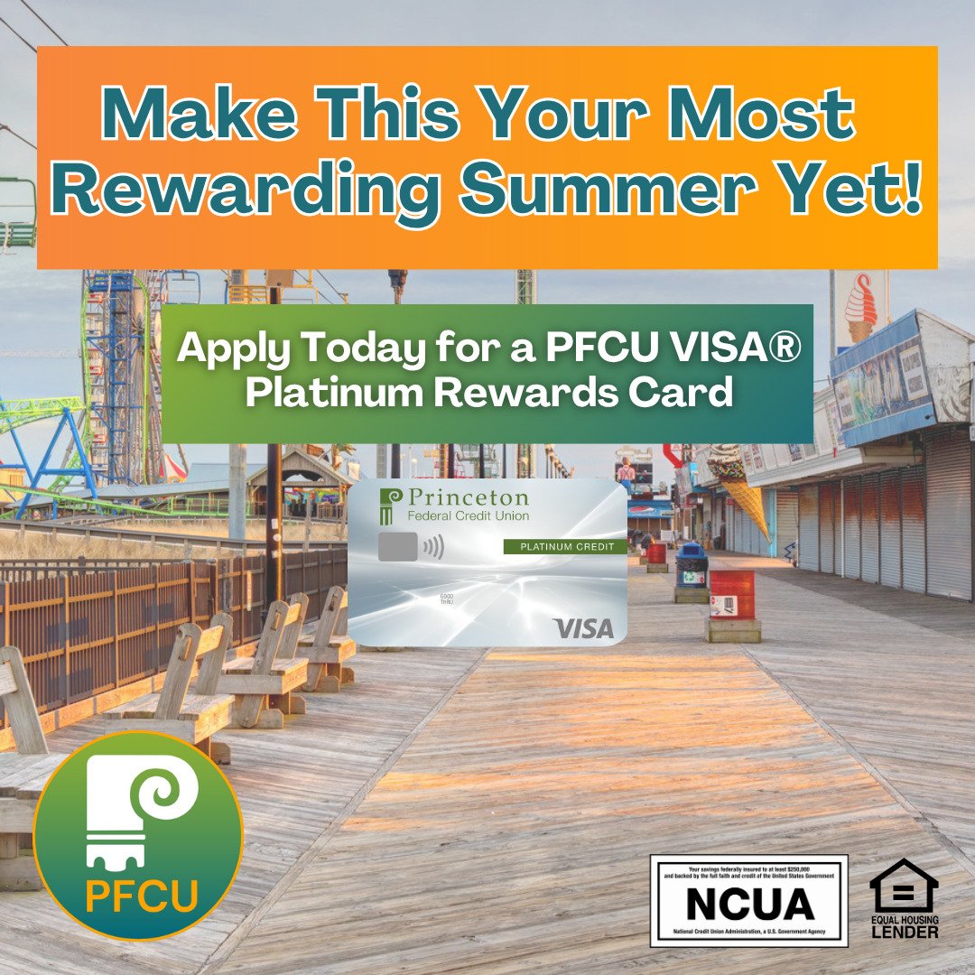 Make Summer 2025 your most rewarding season yet by ridding yourself of high interest rates and fees. You&rsquo;ll also earn rewards points for qualifying purchases - including boardwalk tickets and funnel cakes! 🎡🍿

Princeton Federal Credit Union&r