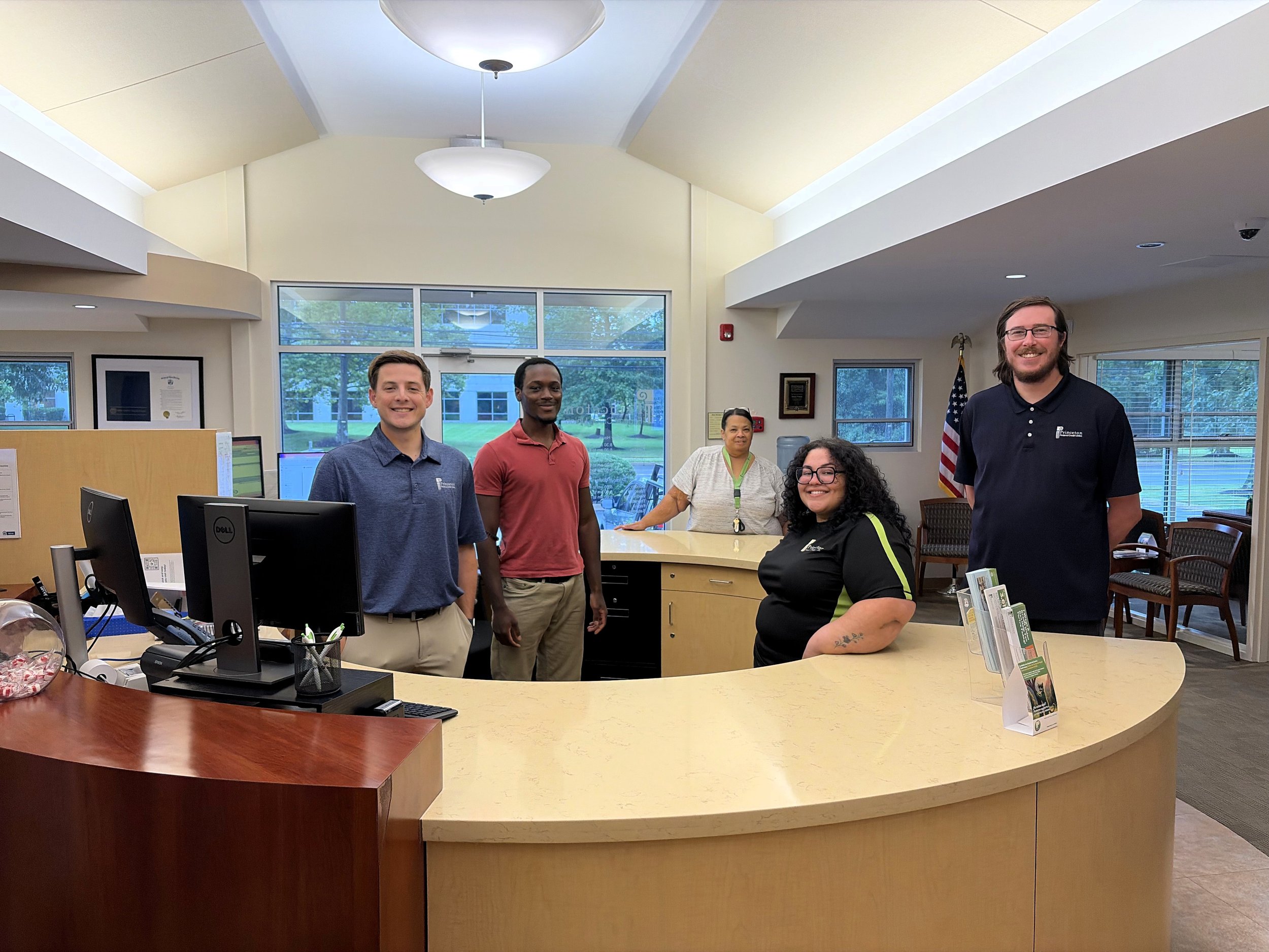 Meet the Princeton Federal Credit Union (PFCU) Member Services Team! 👋

These are the friendly faces who welcome you into our branch, answer your questions, and support you every step of your financial journey. From the branch to the phones, Sherry,