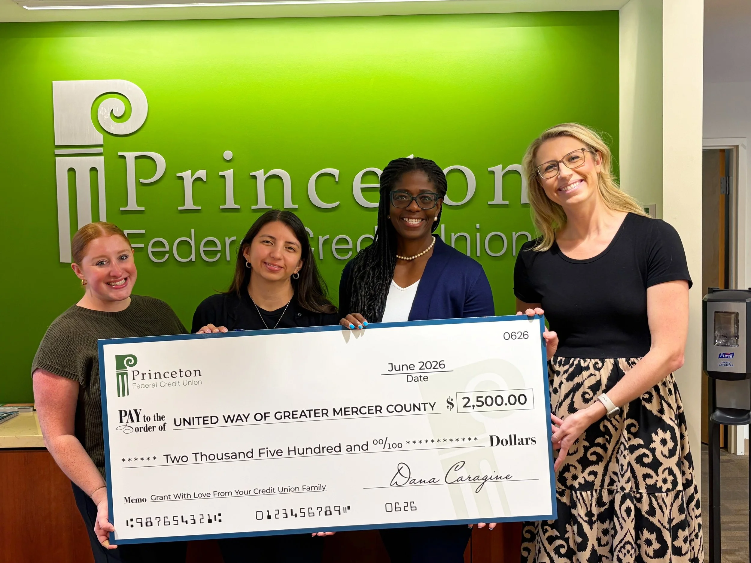 👏 Congratulations to United Way of Greater Mercer County on receiving a $2,500 grant through Princeton Federal Credit Union's partnership with the Federal Home Loan Bank of New York (FHLBNY).

We're proud to support organizations that make a meaning