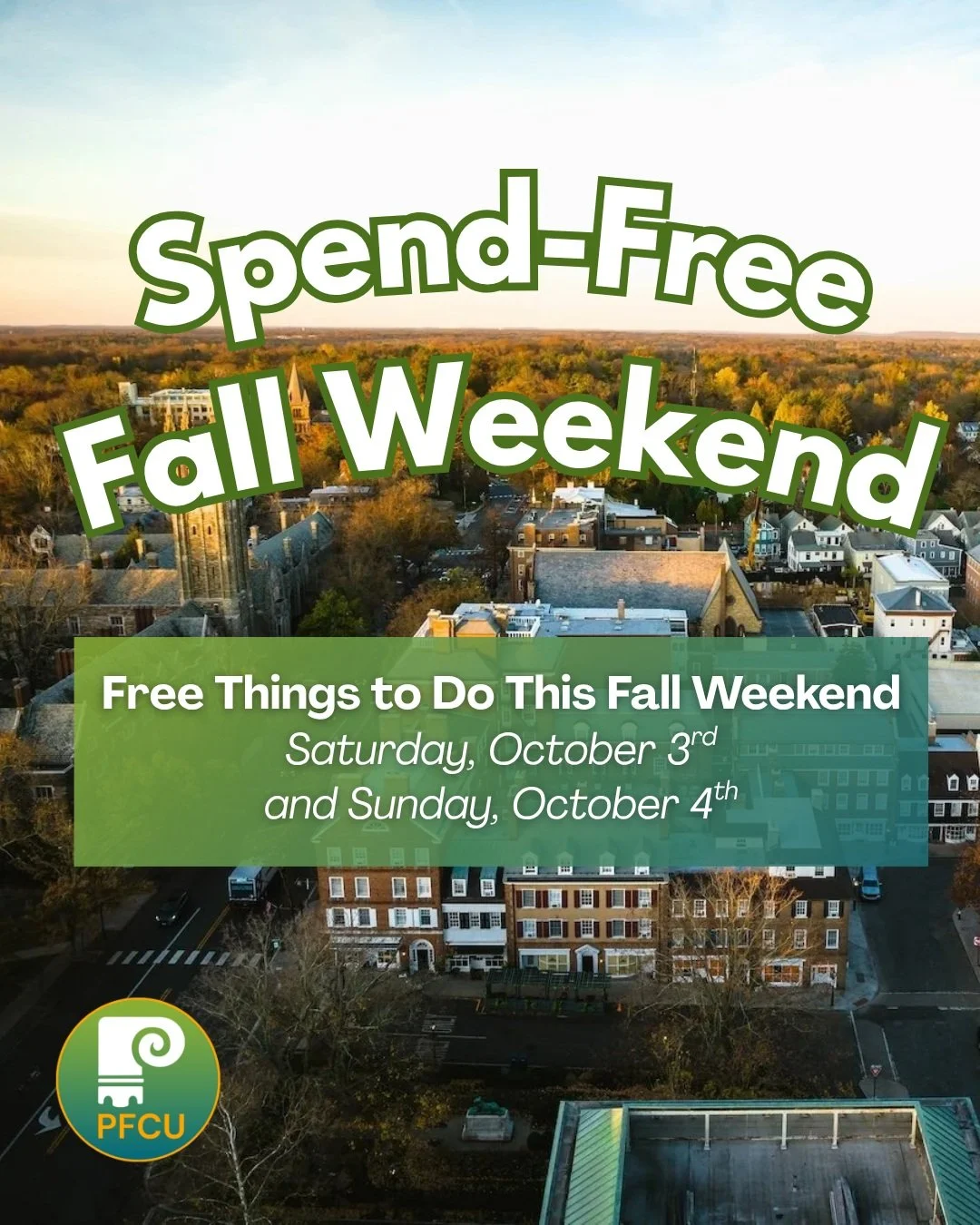 🍂 A Perfect Fall Weekend Doesn't Have to Cost a Thing 🍂

Fall is one of the best times to get outside and explore everything our community has to offer. From scenic walks and local trails to historic landmarks and beautiful parks, there are plenty 