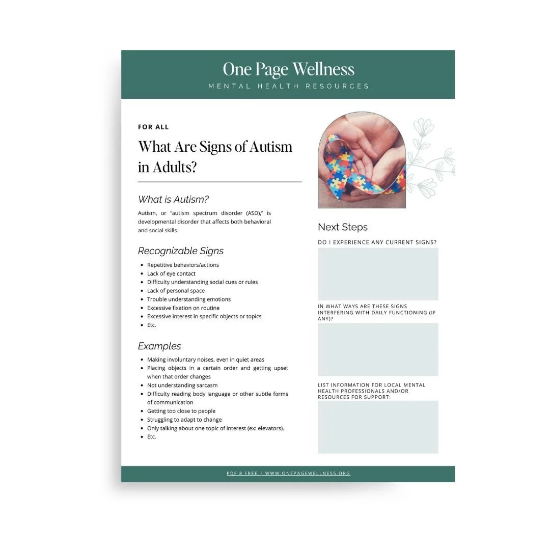 What Are Signs of Autism in Adults?