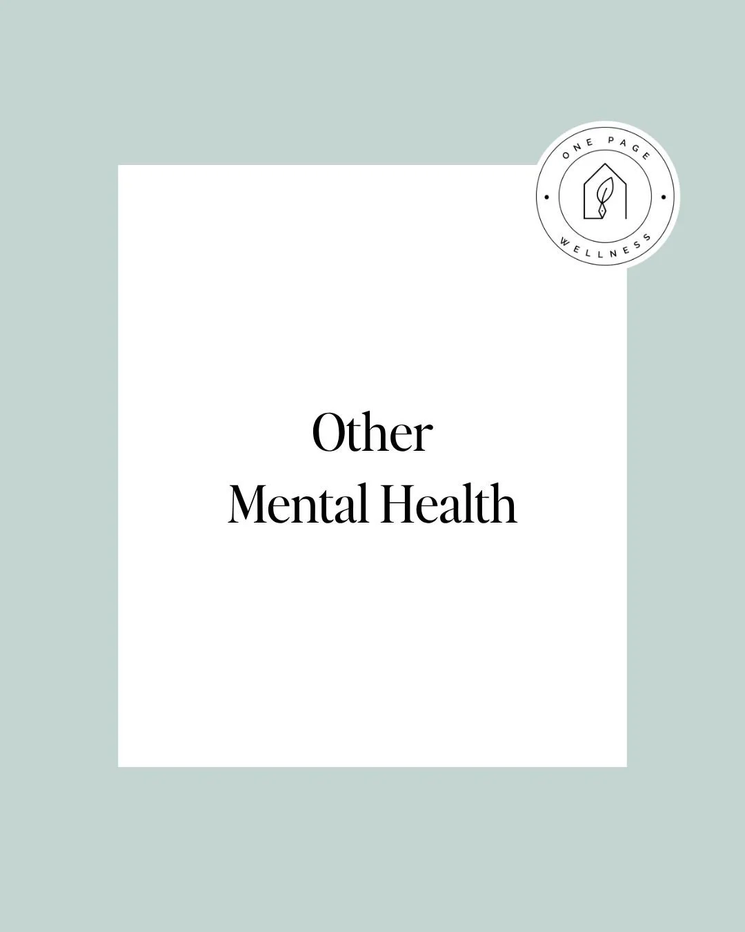 Other Mental Health