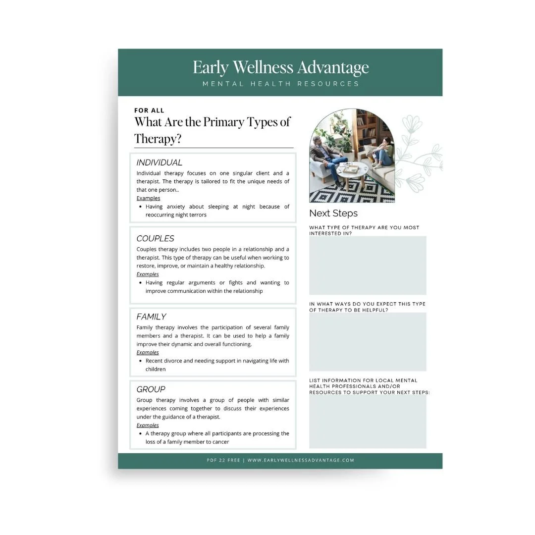 What Are the Primary Types of Therapy?