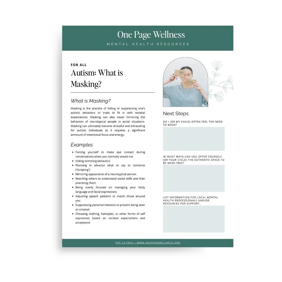 Autism: What is Masking?