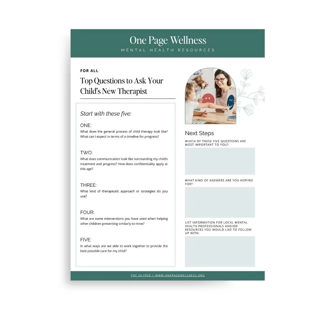 Top Questions to Ask Your Child's New Therapist