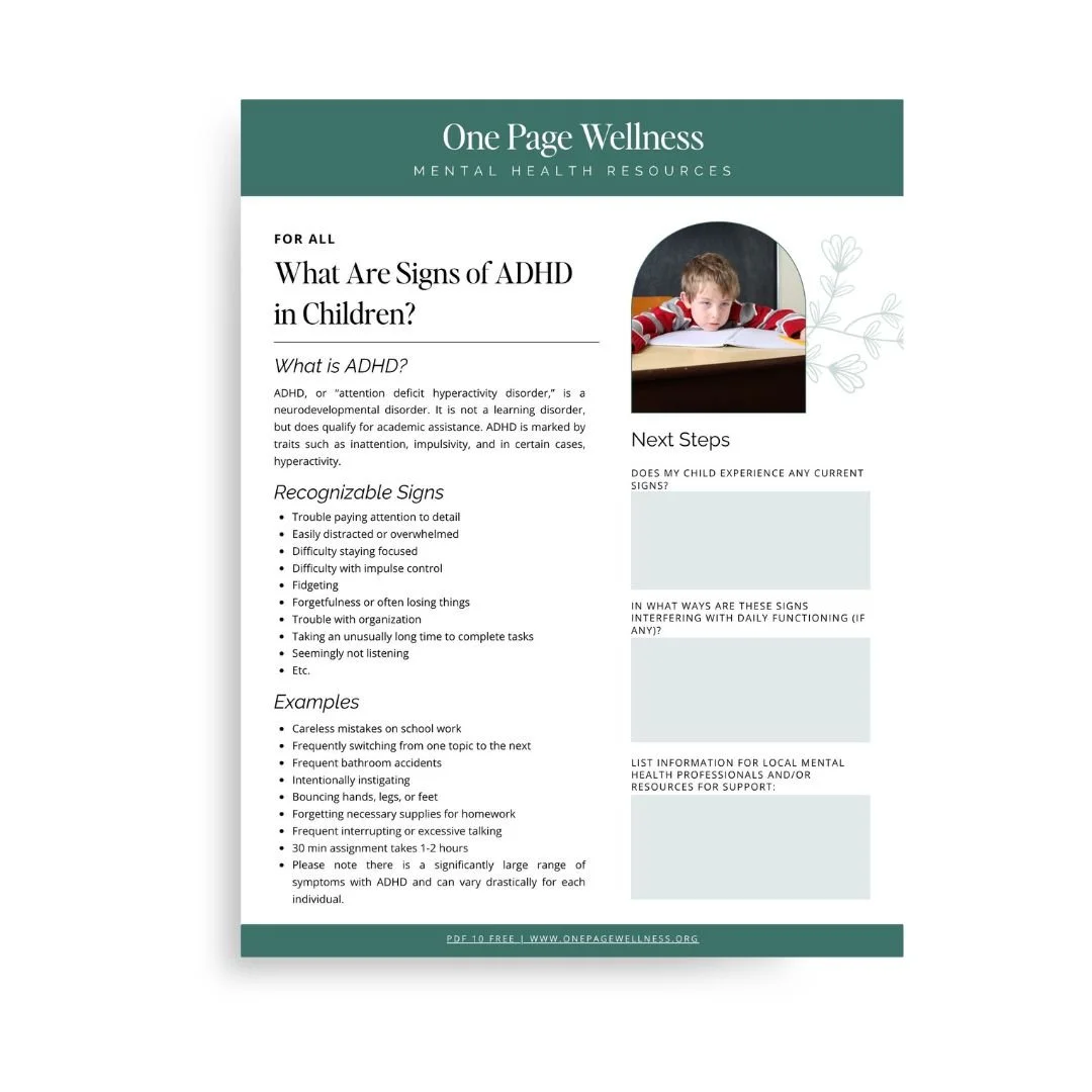 What Are Signs of ADHD in Children?