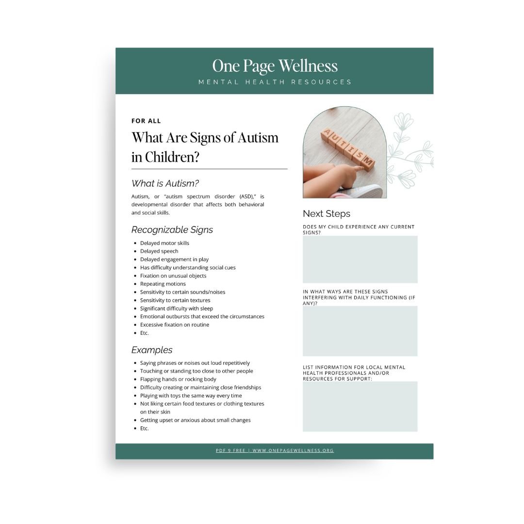 What Are Signs of Autism in Children?