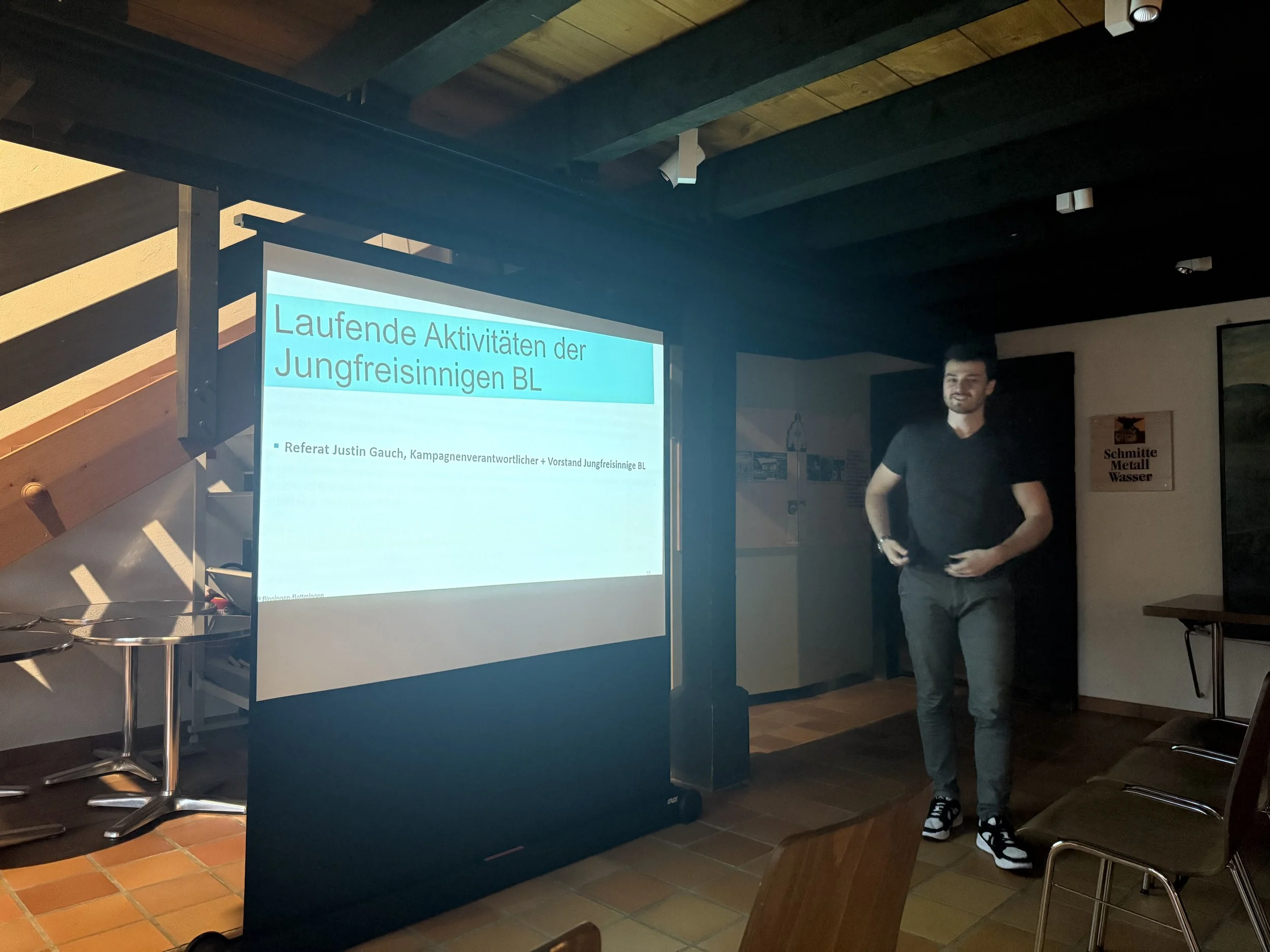 Referat Justin Gauch, Kampagnenverantwortlicher + Vorstand Jungfreisinnige BL