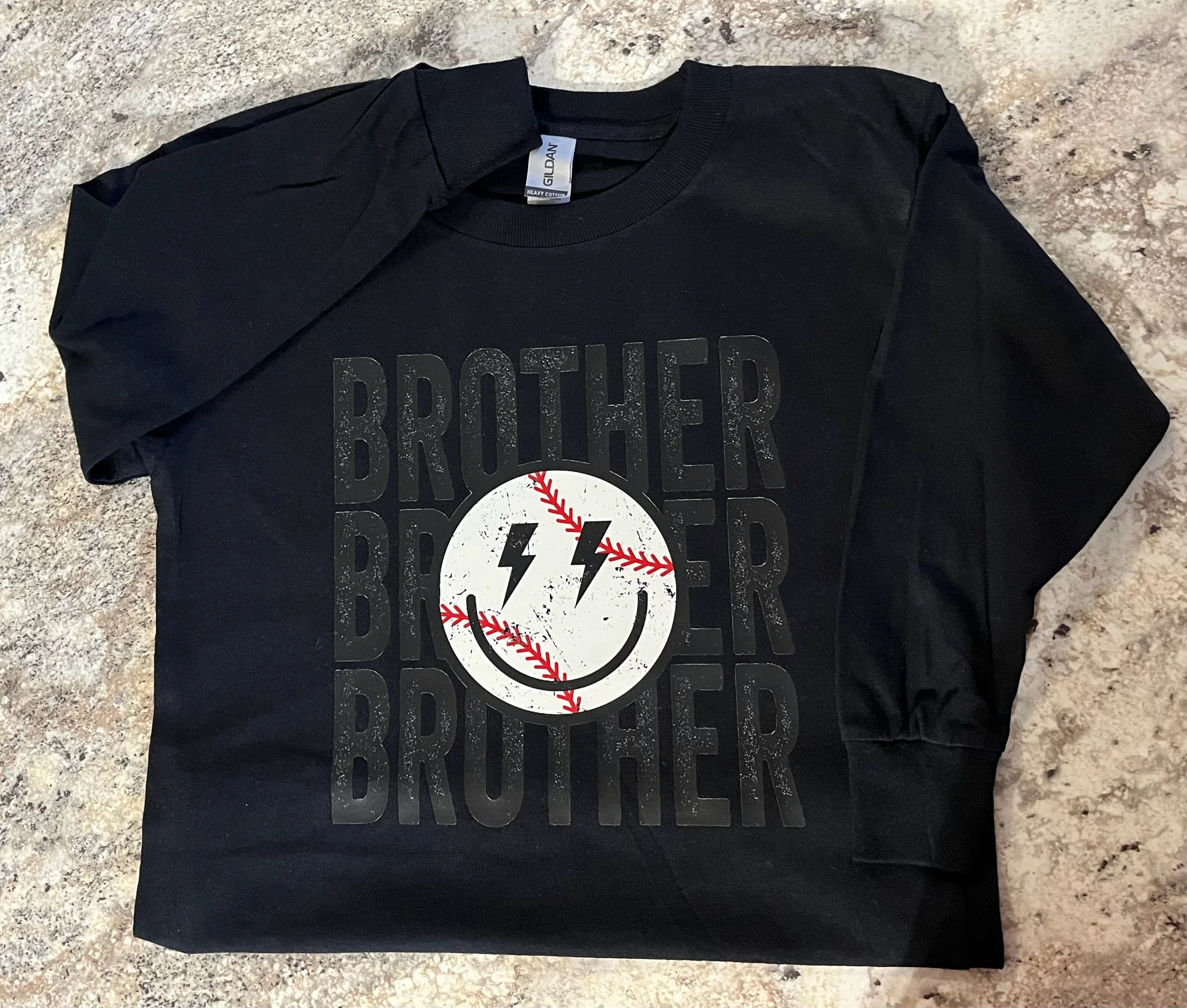 Youth Long SleeveBaseball BrotherDTF — Vail's Vinyl and More