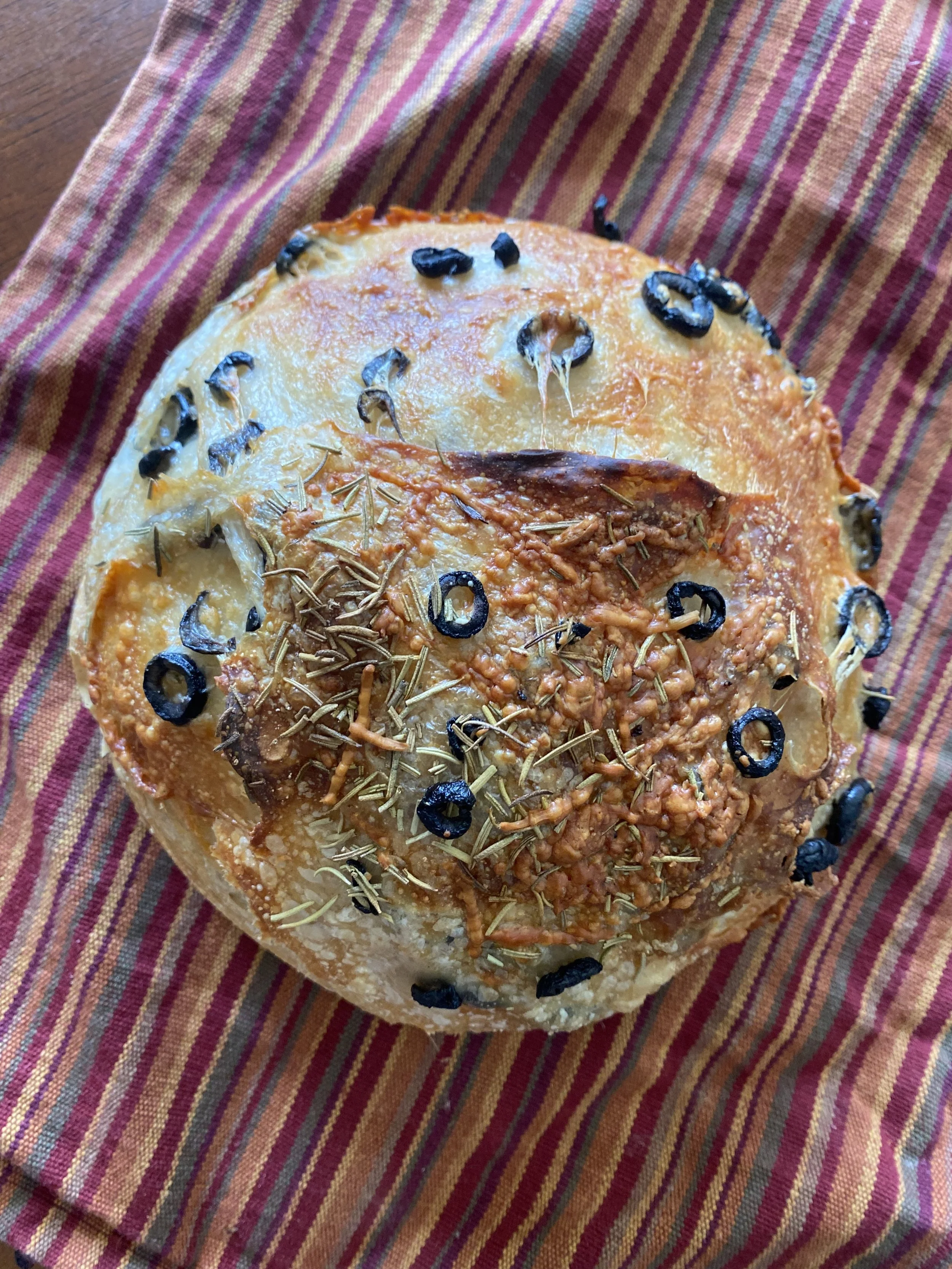 olive parmasean sourdough