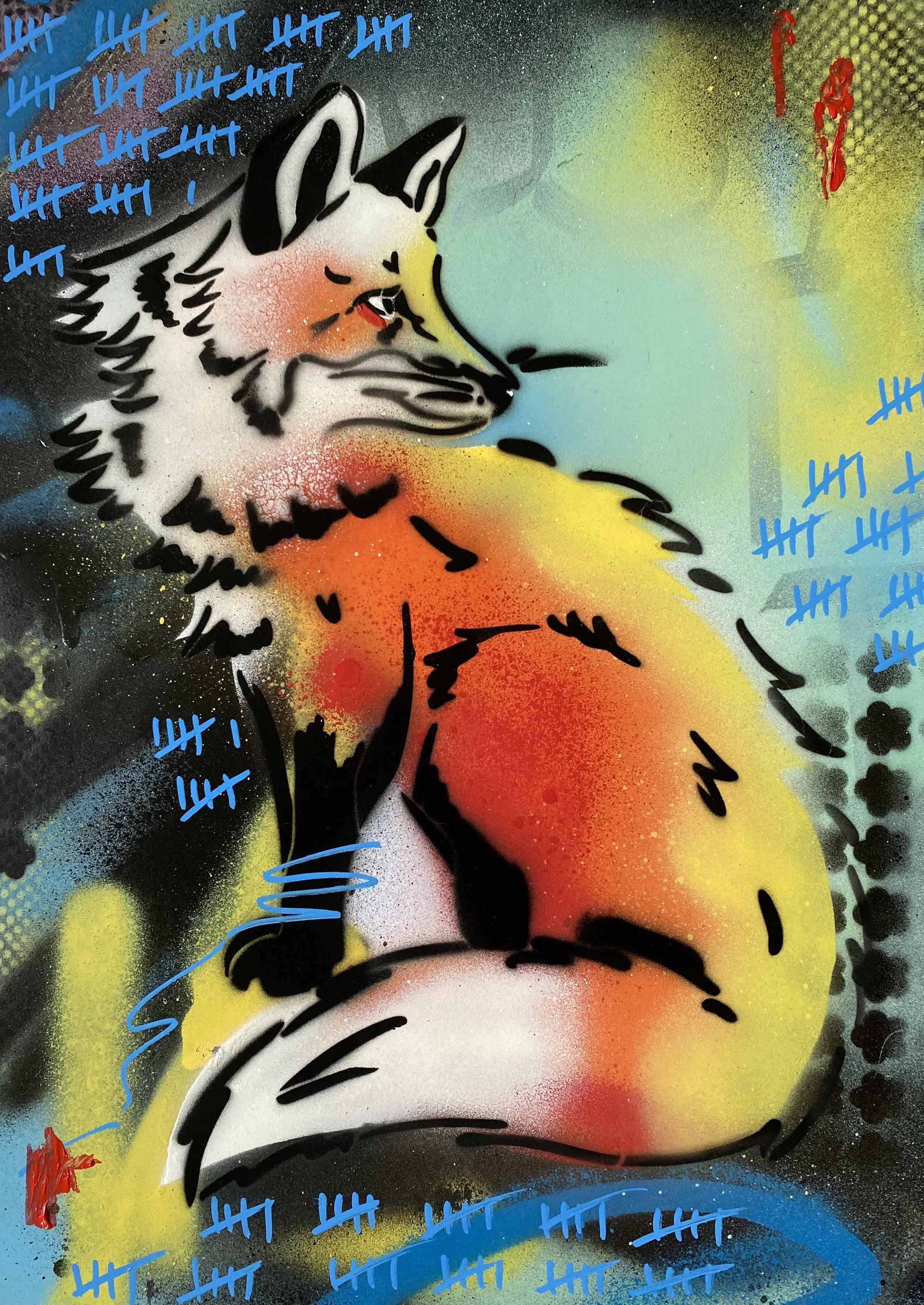 'Stray' the fox  - Original Art