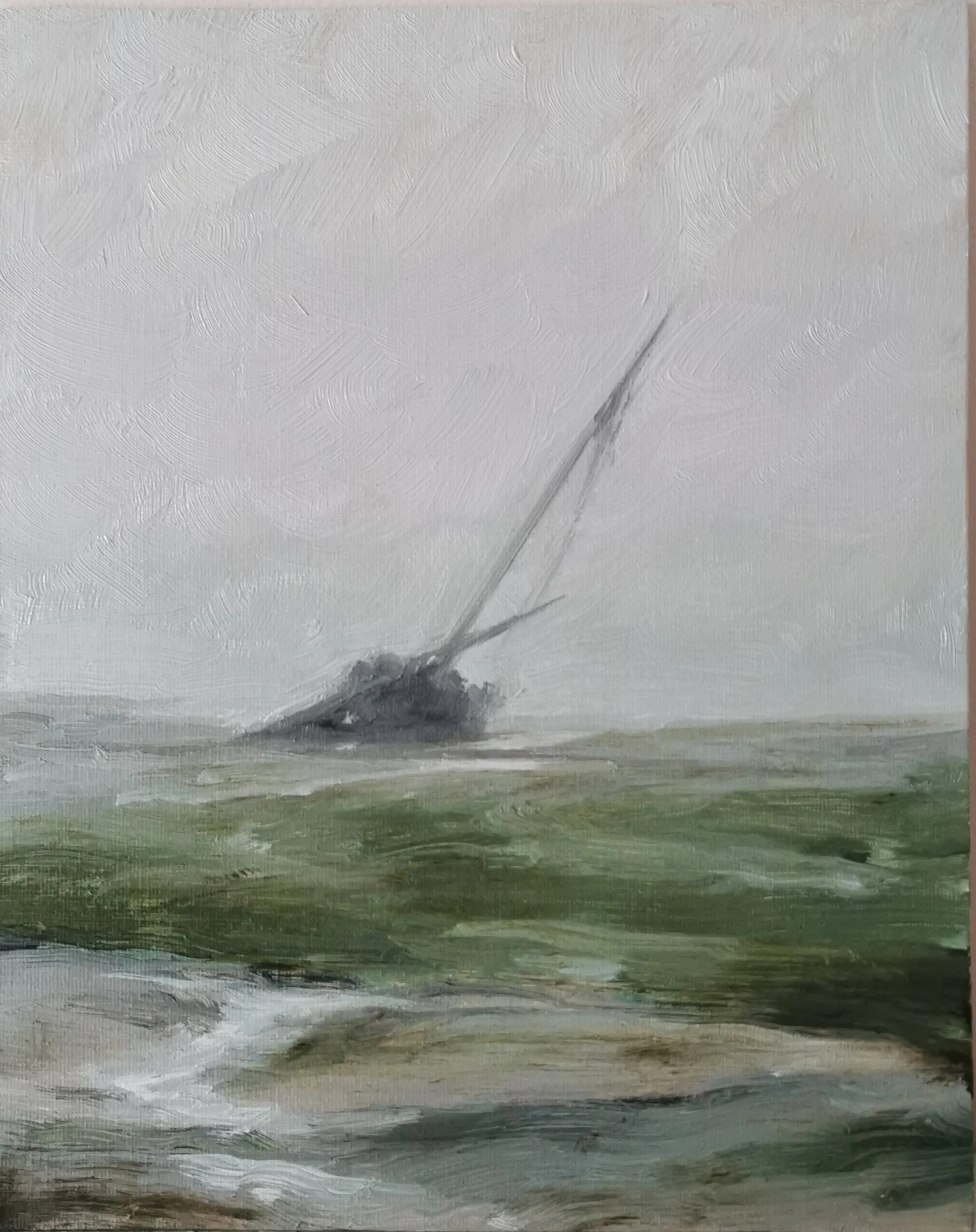 Lost to the wrack Rush Oil on board 25x20cm €430.jpg