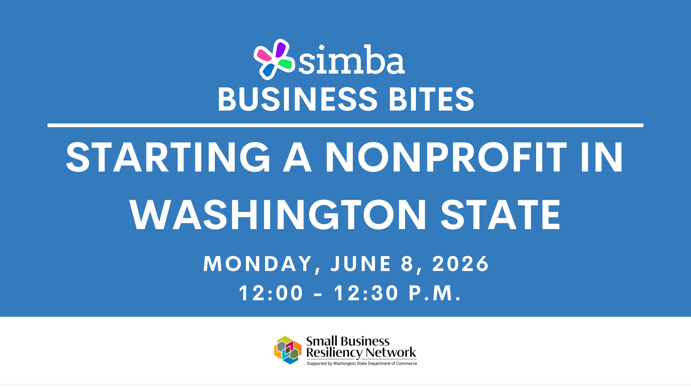 SIMBA Business Bites: Starting a Nonprofit in Washington State
