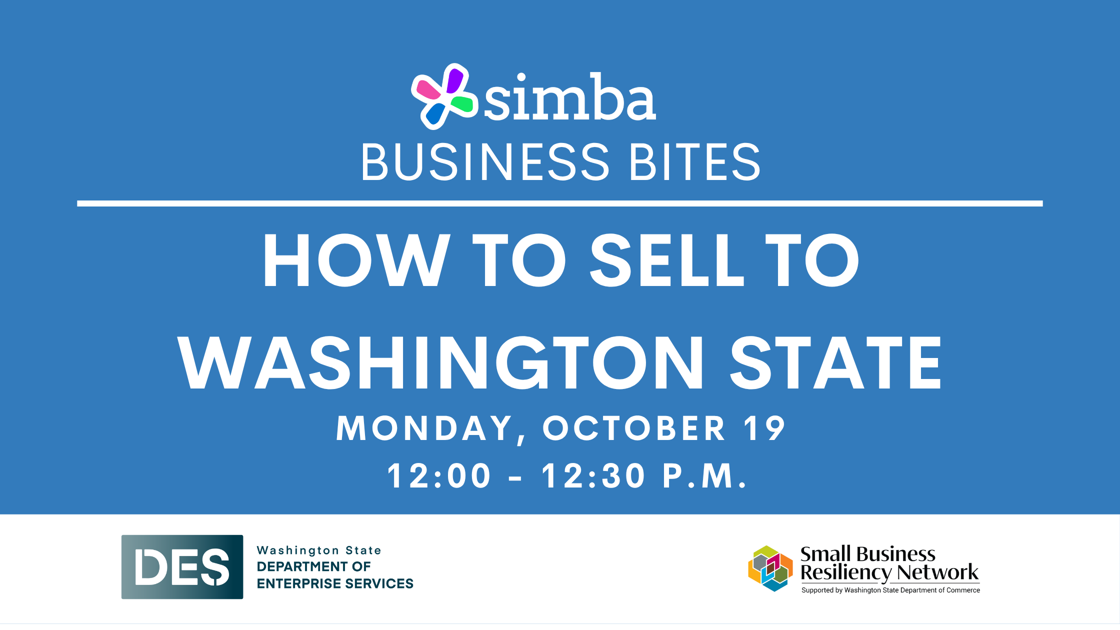 SIMBA Business Bites: How to Sell toWashington State