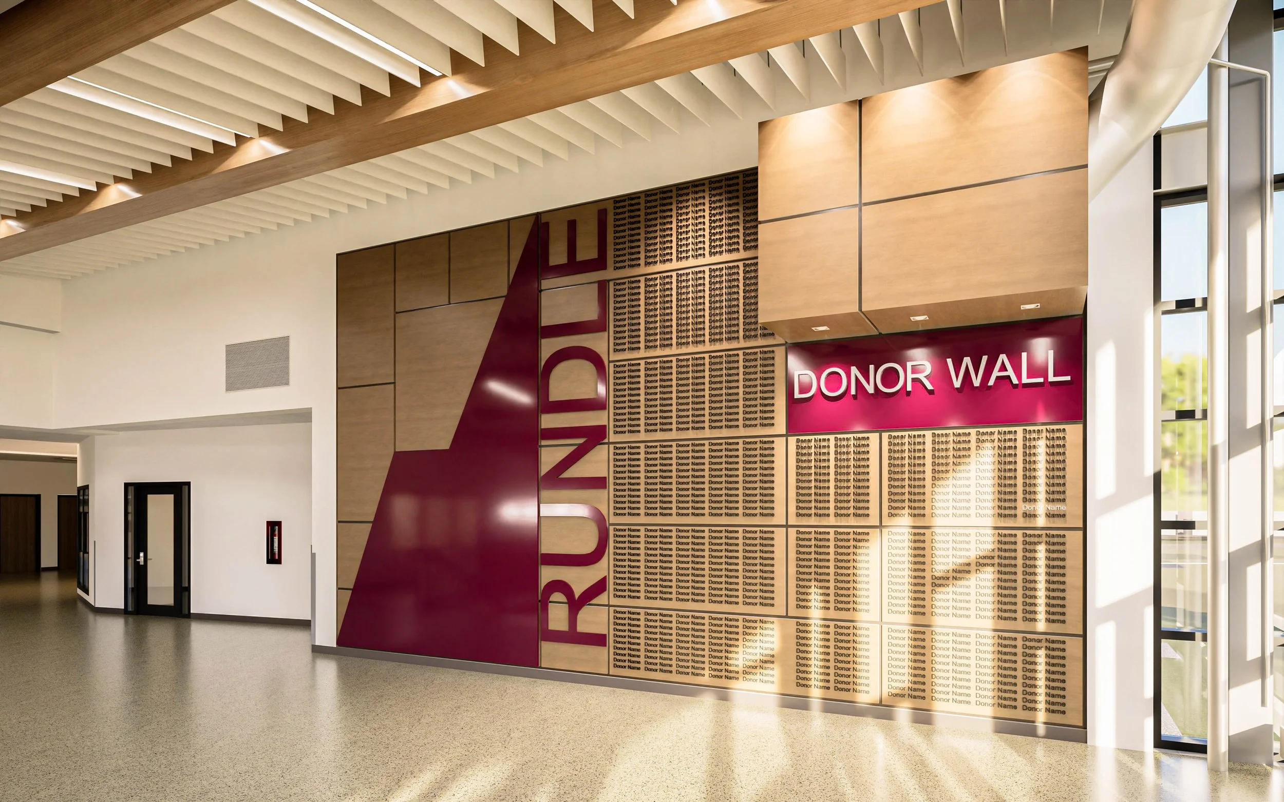 Donor Wall at Rundle 