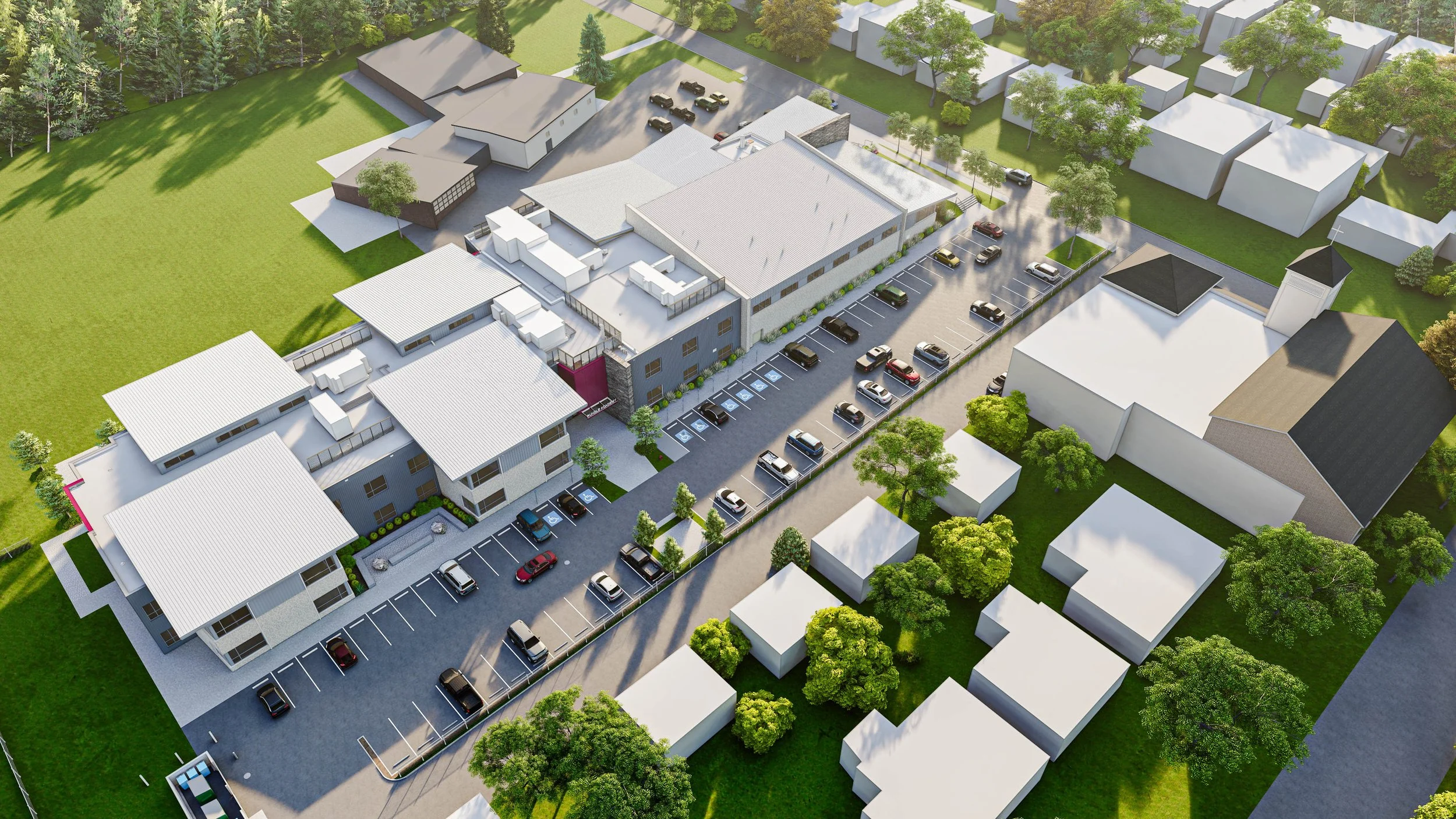 Aerial view of Rundle Academy