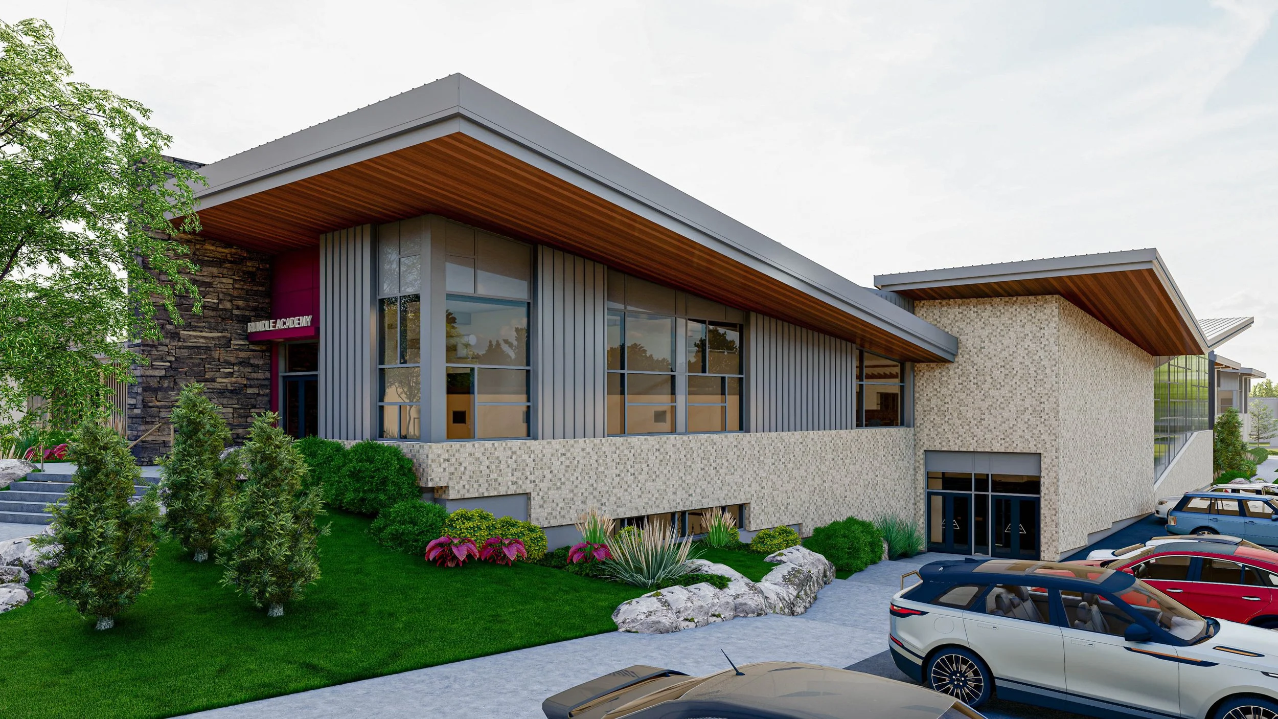 Exterior of Rundle Academy