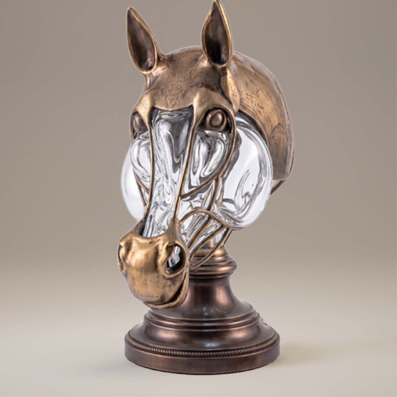 Classic Horse Head Table Lamp