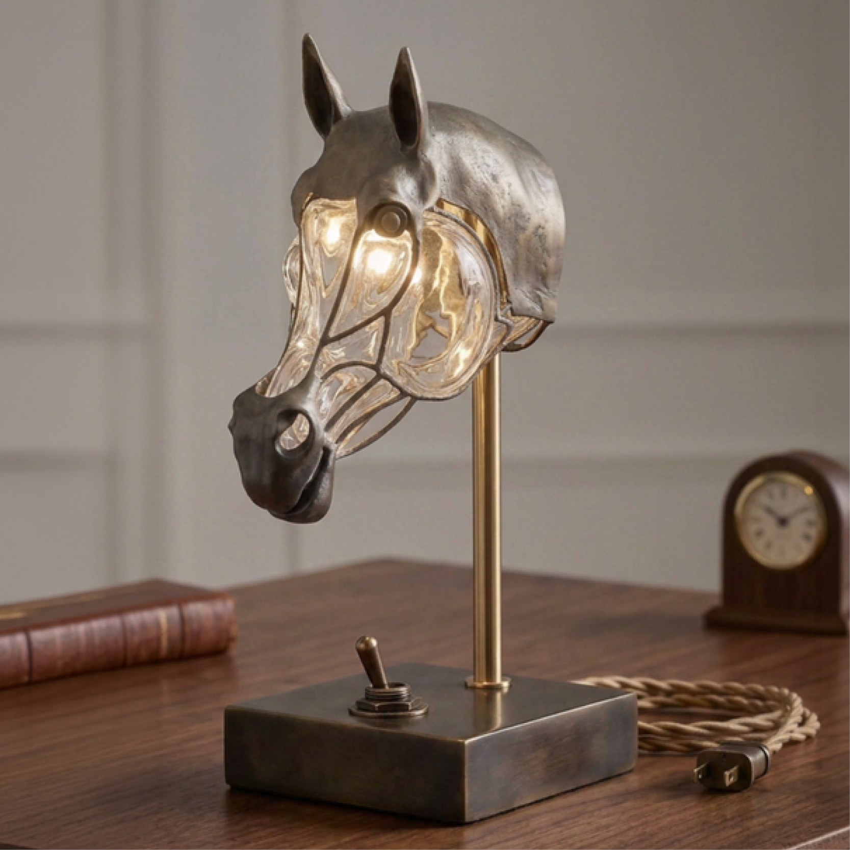 Classic Horse Head Table Lamp