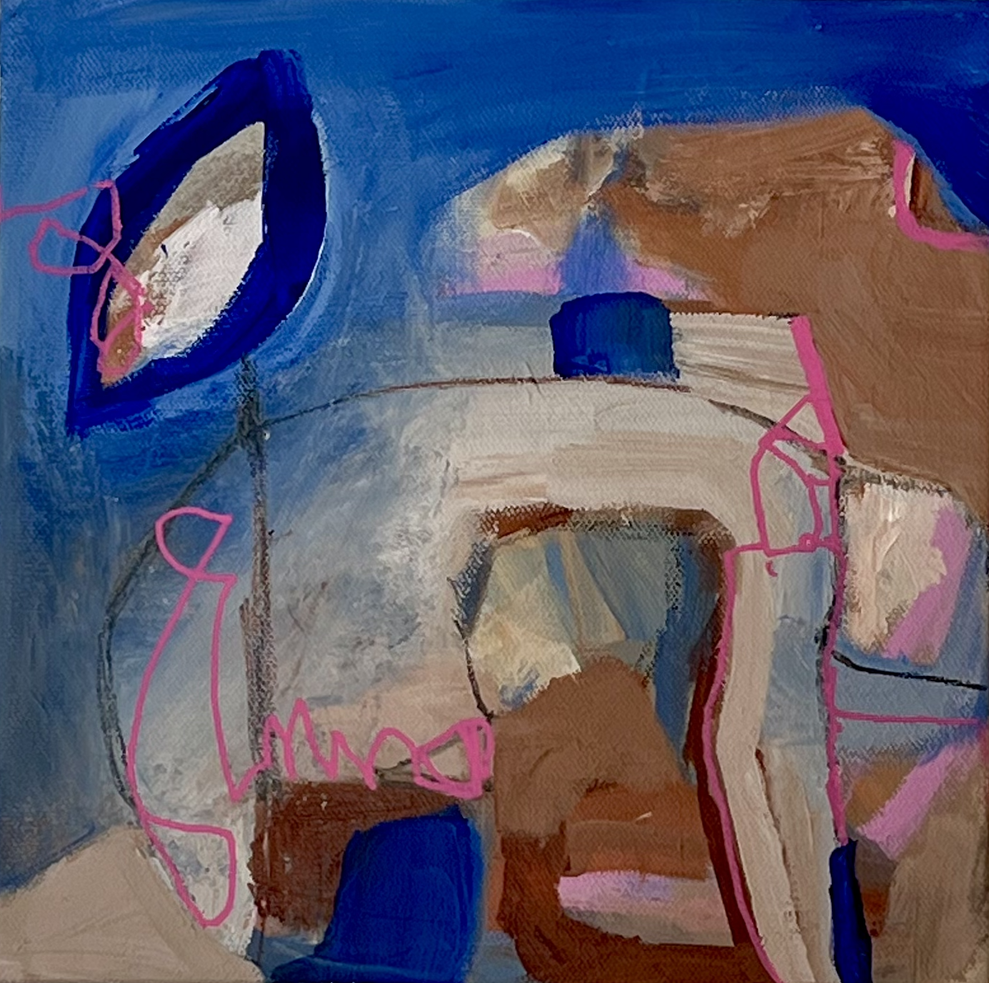 It's Not That Complicated - 10" x 10" - Acrylic on canvas - $250