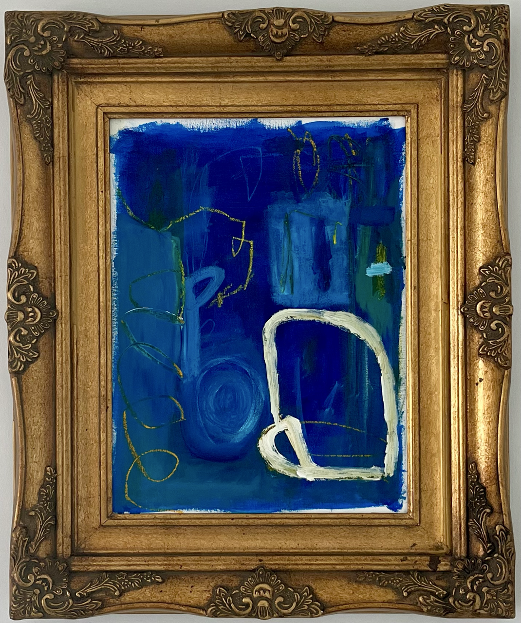 William Tell - Acrylic and pencil on board in antique frame (SOLD)