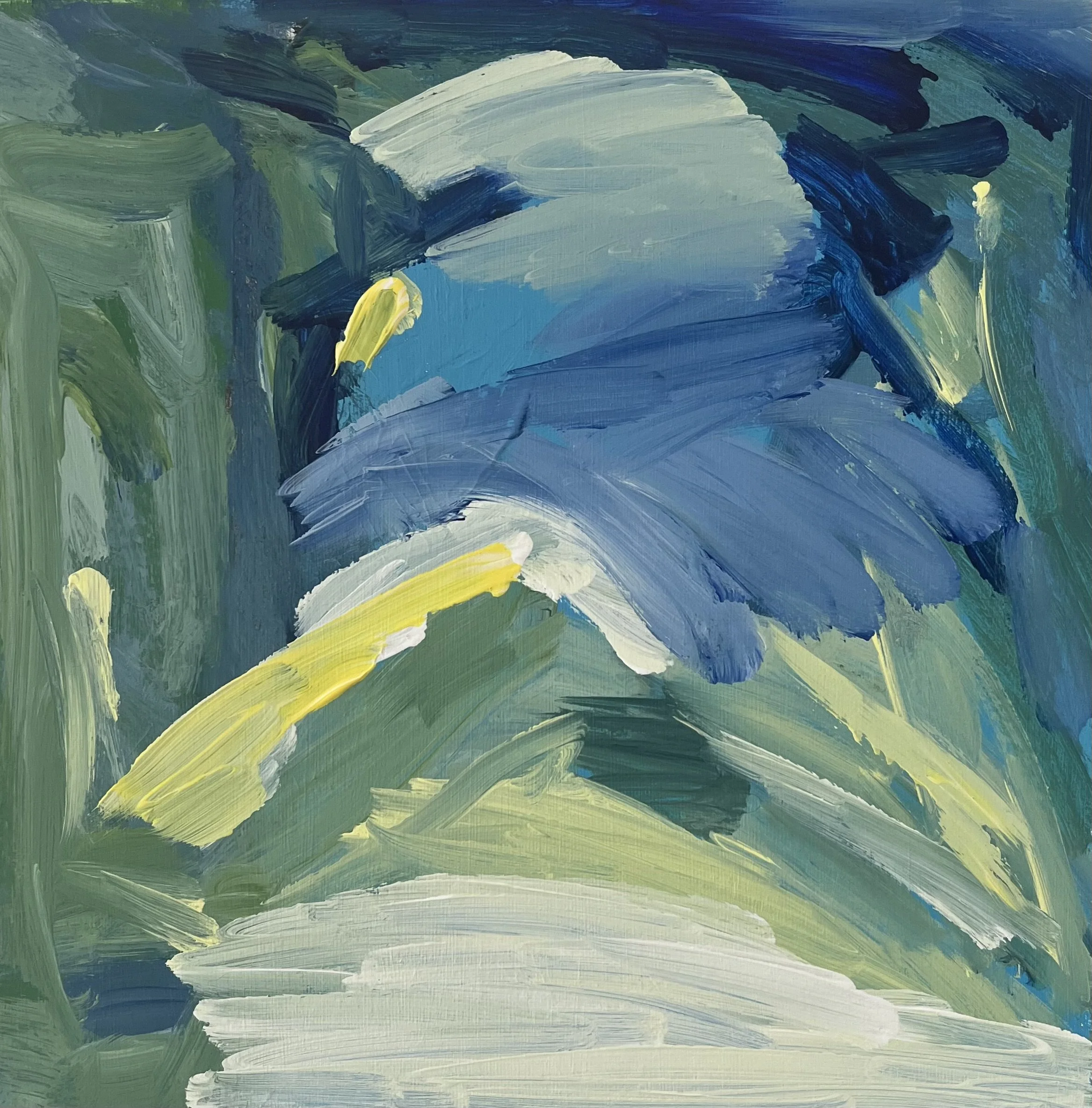 The Sun Is Coming Out - 12" x 12" - Acrylic on canvas - $250