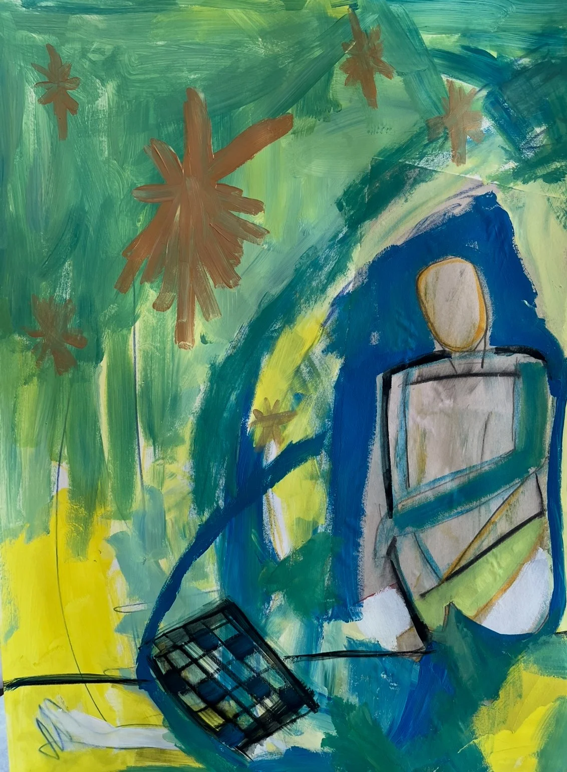 22” x 28” - Acrylic on paper - $200