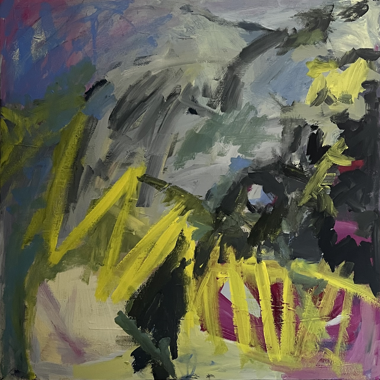 Shaking It Up - 40" x 40" - Acrylic on canvas - $1,100