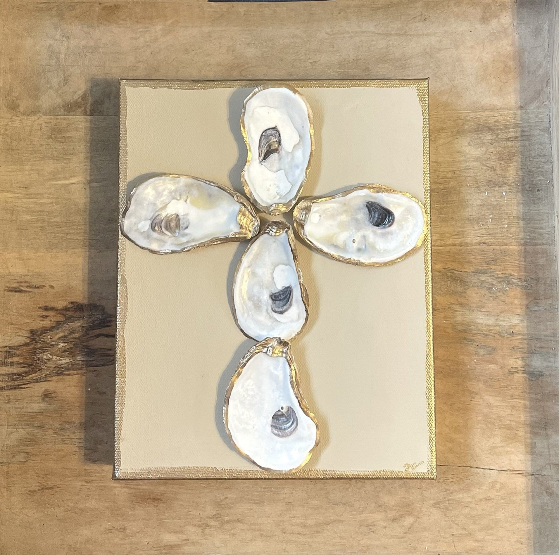 Cross Oyster Canvas