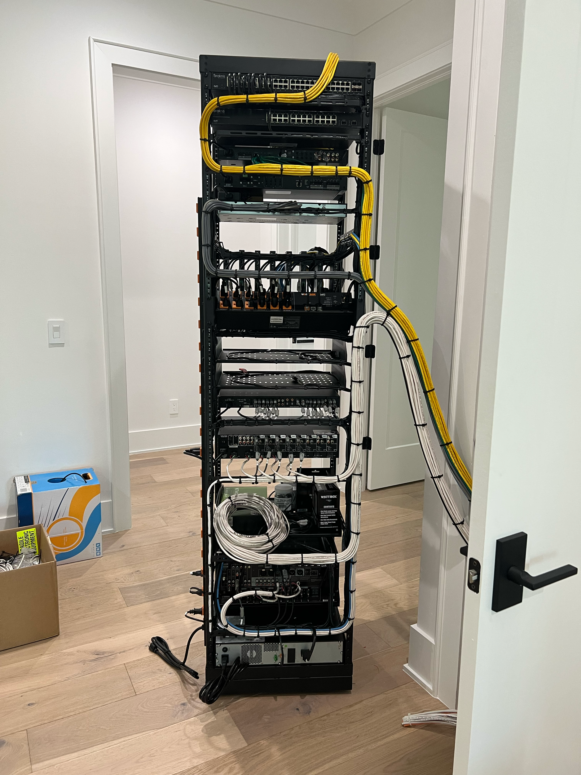 Avila Control4 Distributed Video and Audio Rack