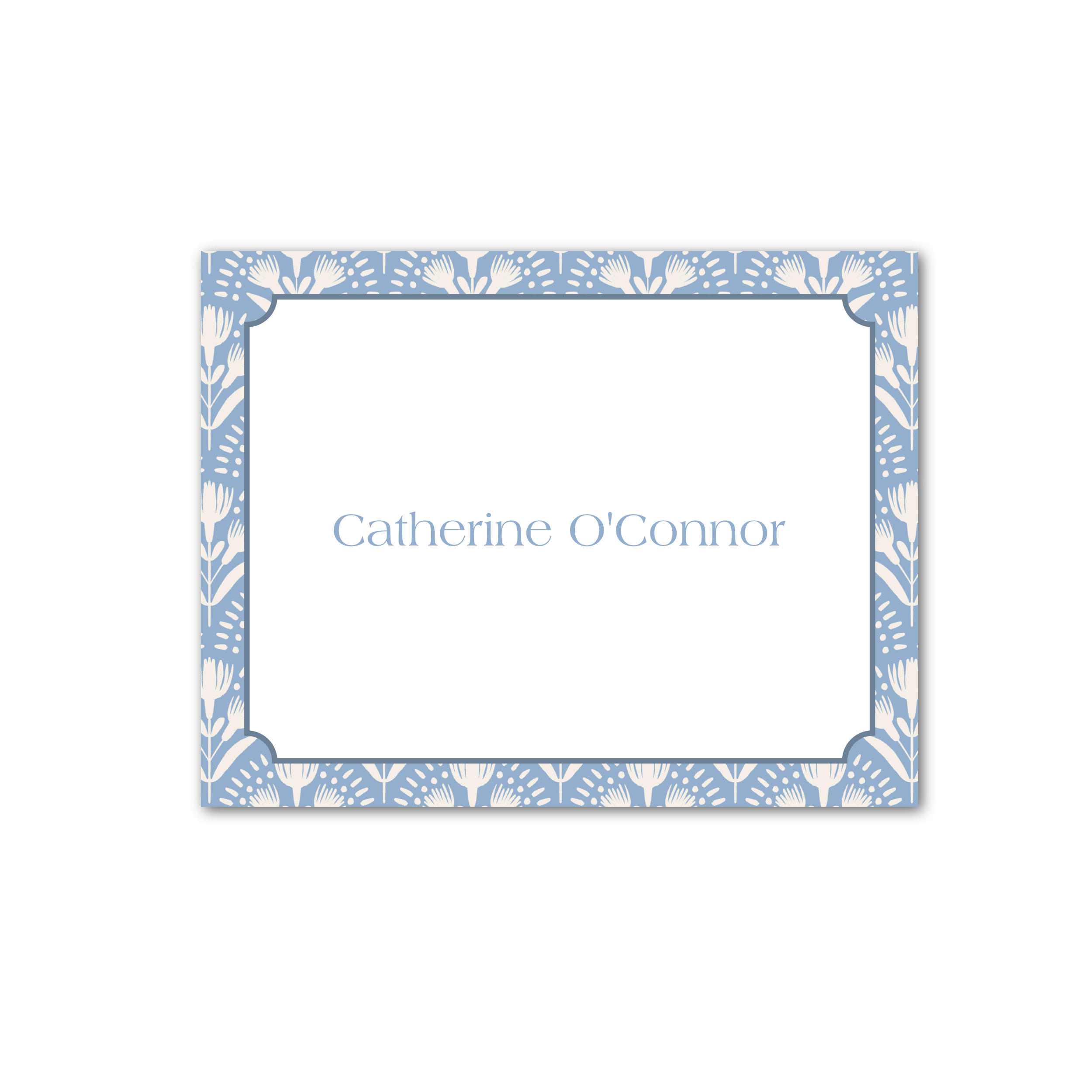 New! Blue Thistle - Folded Note Cards