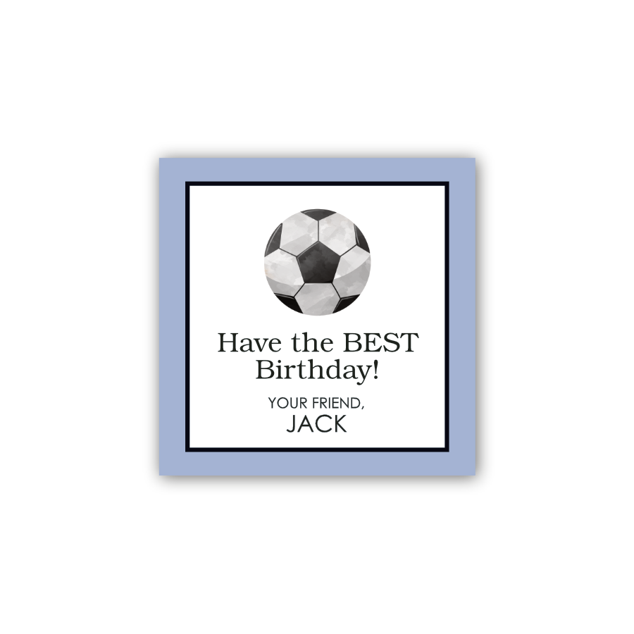 Gift Tag/ Stickers - Soccerball