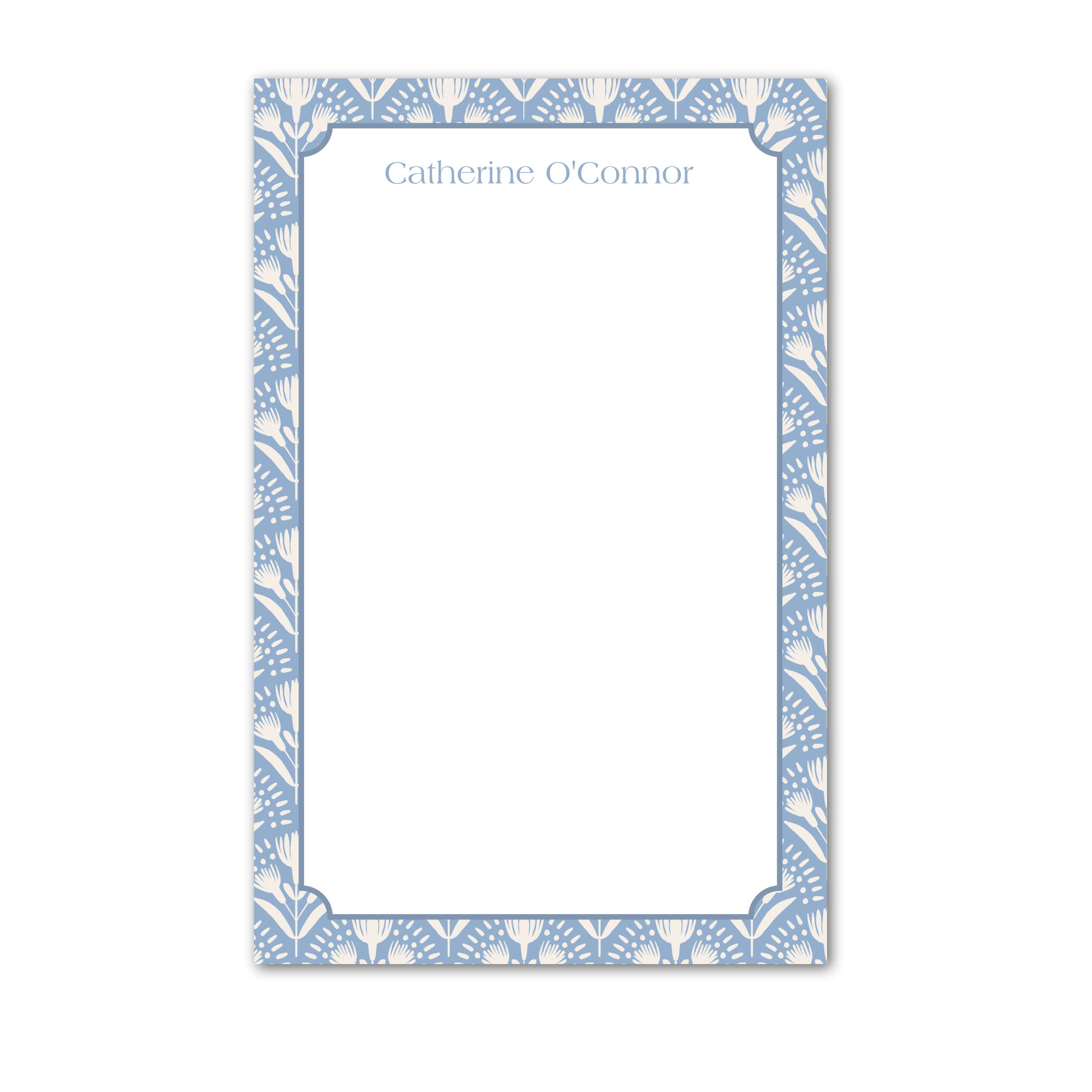 New! Blue Thistle Note Pad