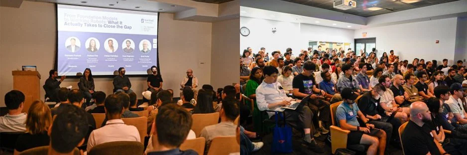 View of the discussion panel and audience