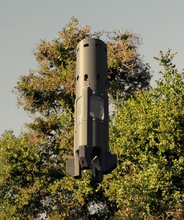 closeup of a firefly drone in flight
