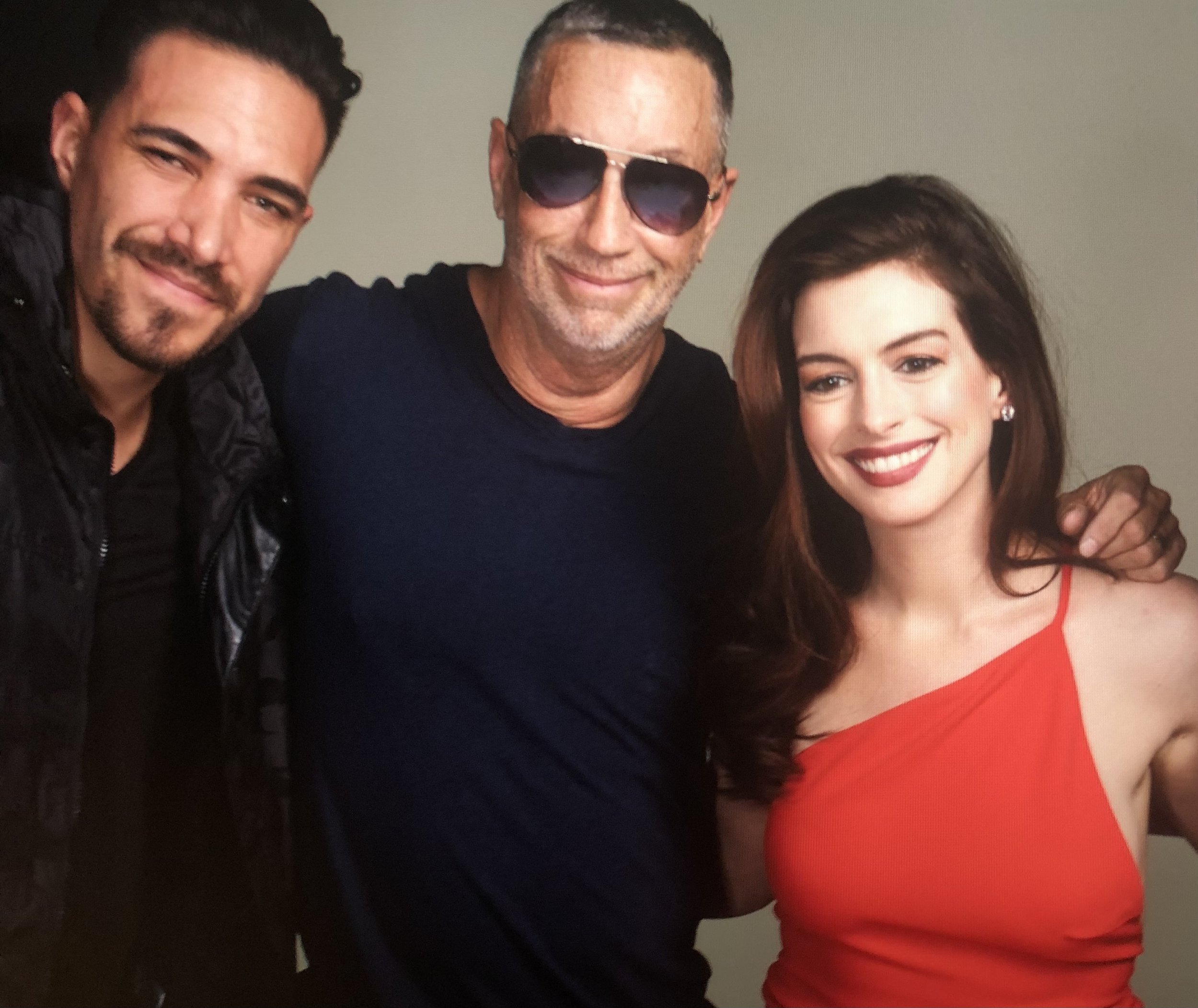 Ken Arthur, Ann Hathaway, Mitch Bonaldi, at Milk Studios, Los Angeles, California
