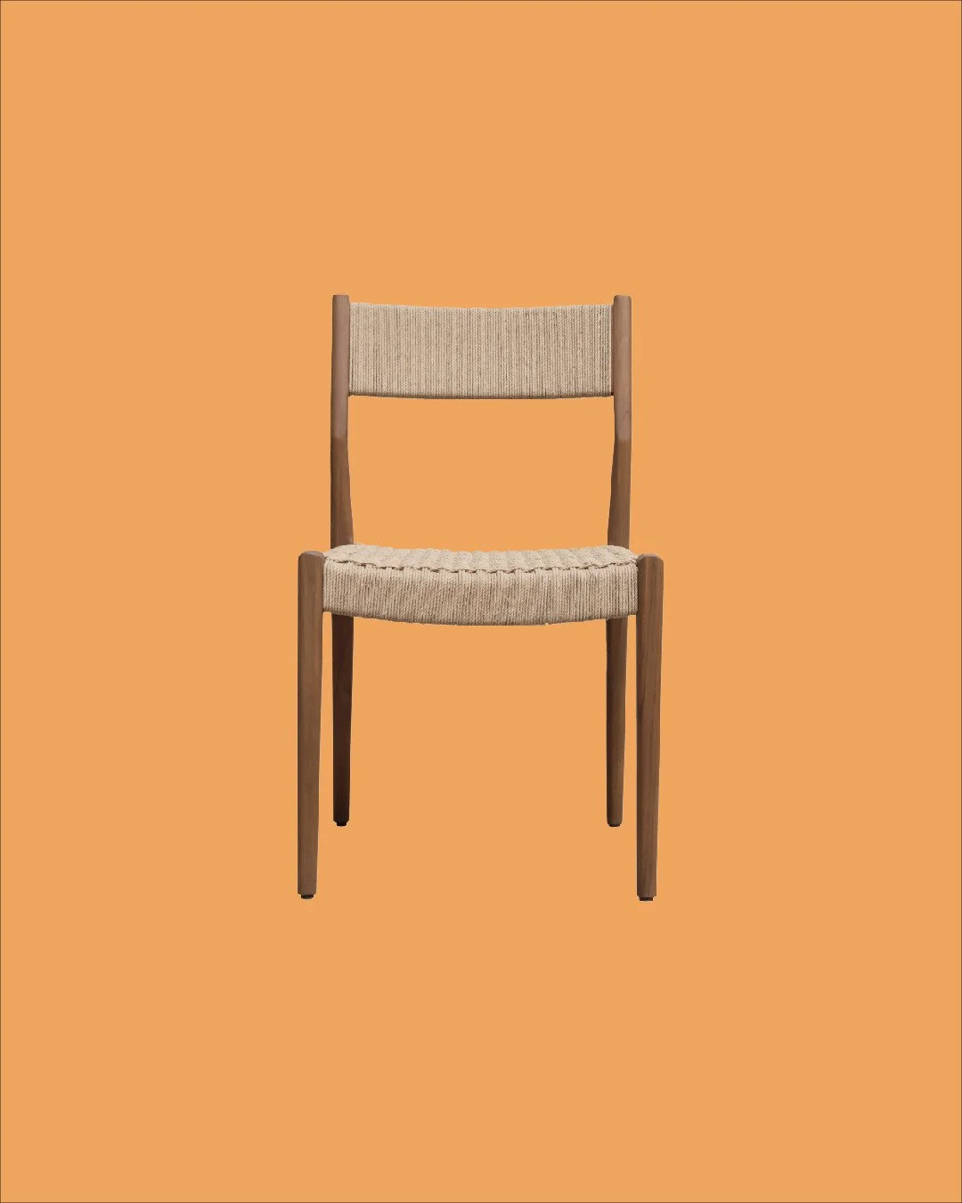Crafted from solid teak with a hand-woven loom seat and backrest, this chair brings texture and warmth to any dining space. The natural finish highlights the grain beautifully, adding depth and character to every angle.⁠
⁠
You&rsquo;ll find it inside