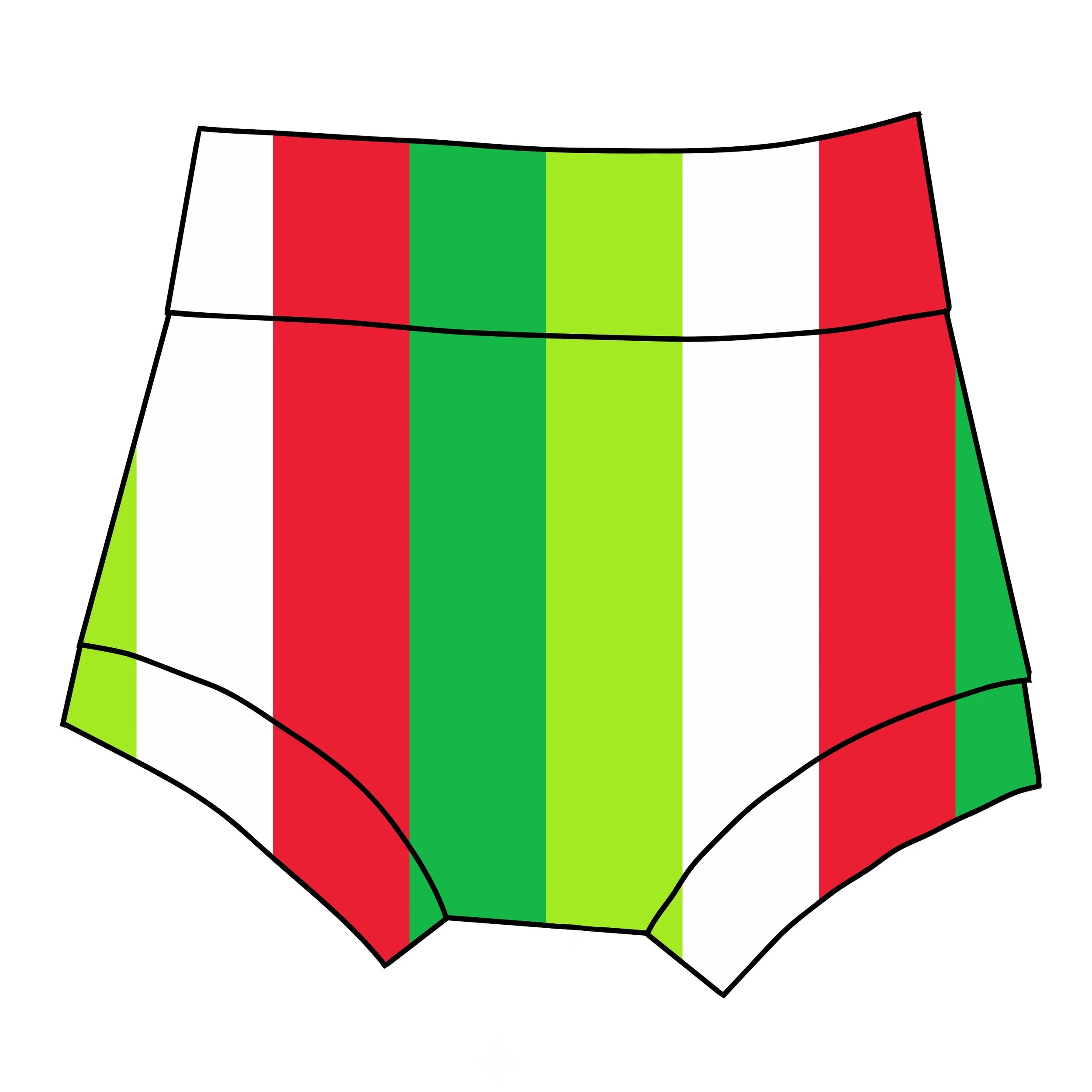 Grinchy Barbie Striped Coord