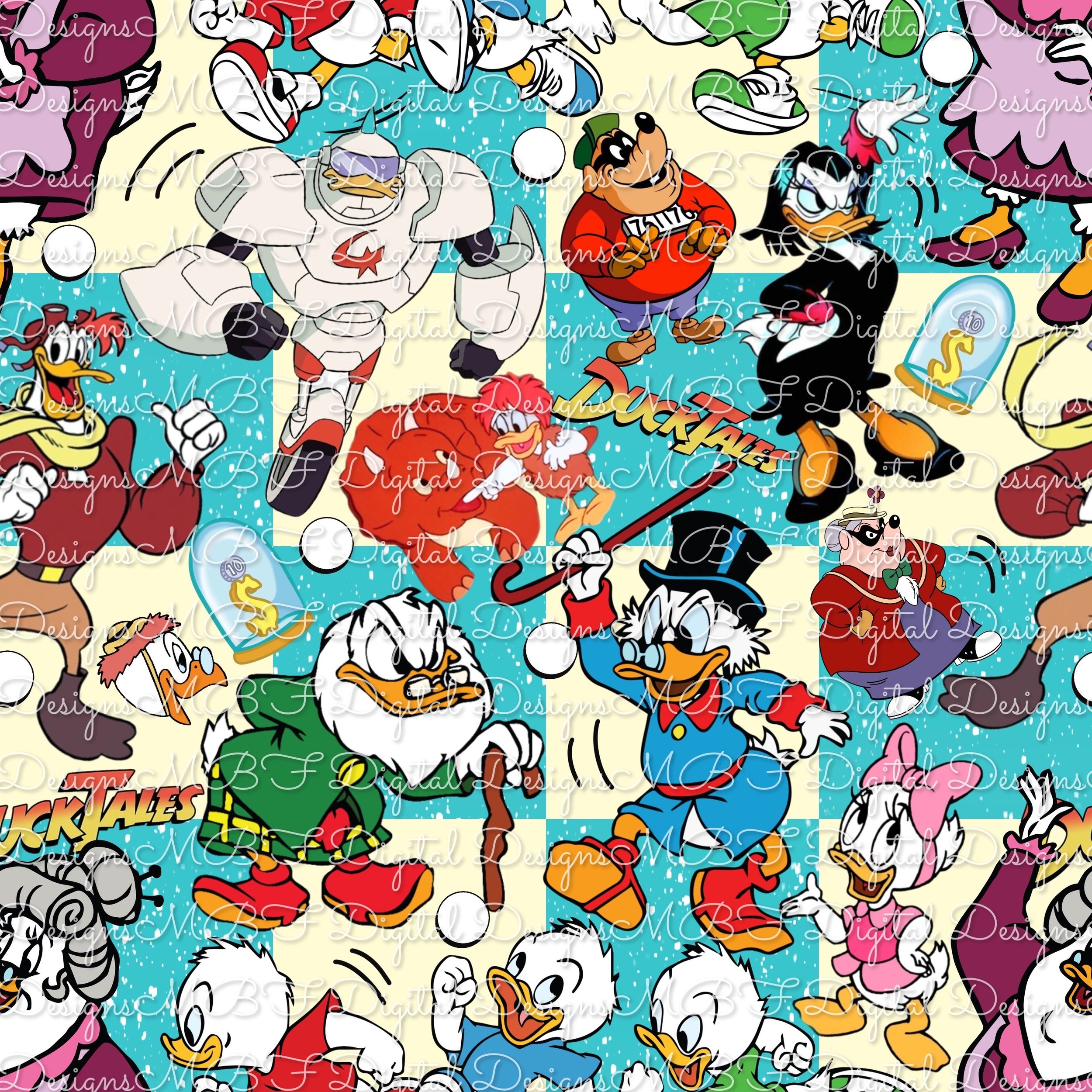 Duck-tales (vintage checked color way)