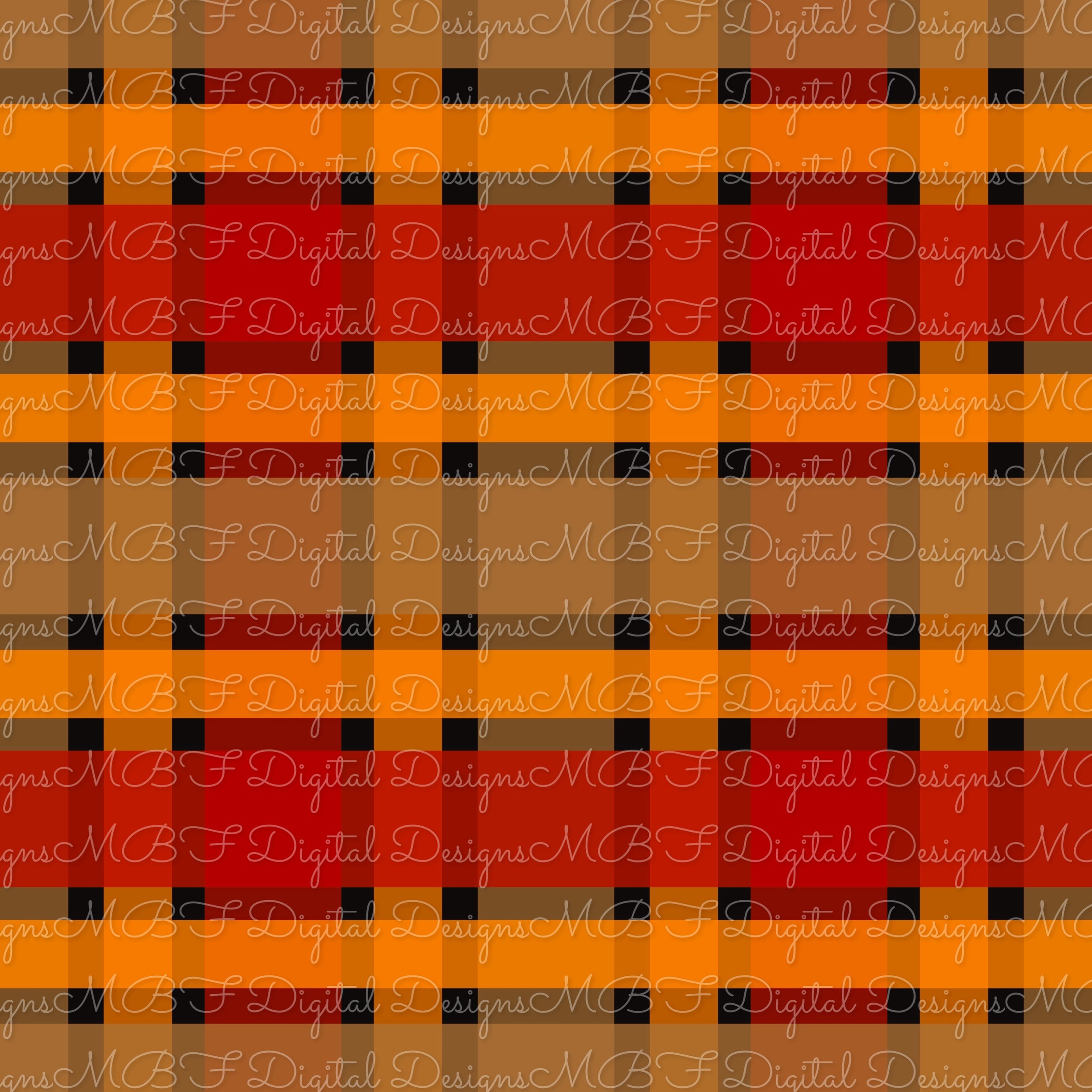 Fall Sweet Treats Plaid Coord (black color way)