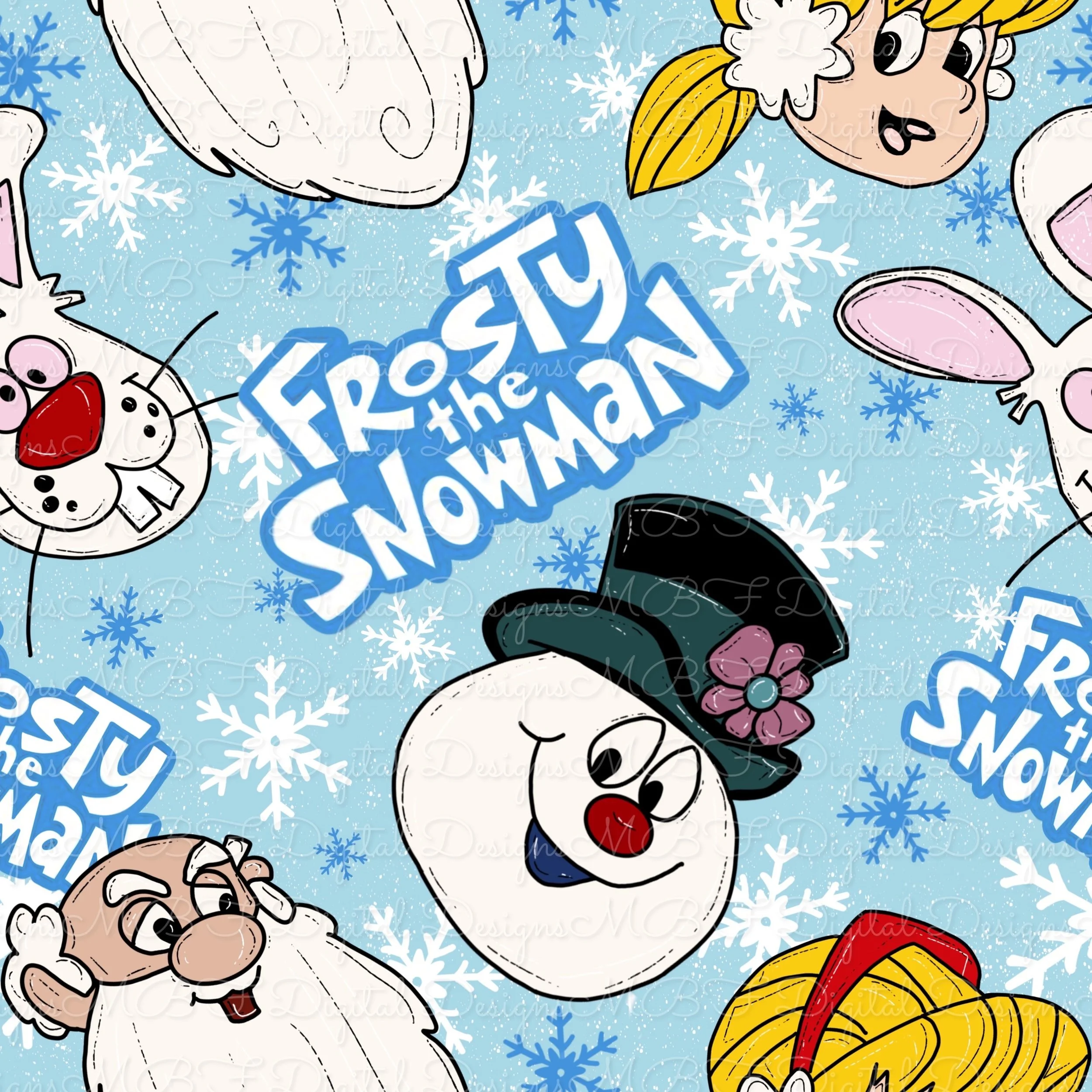 Frosty (vintage blue color way)