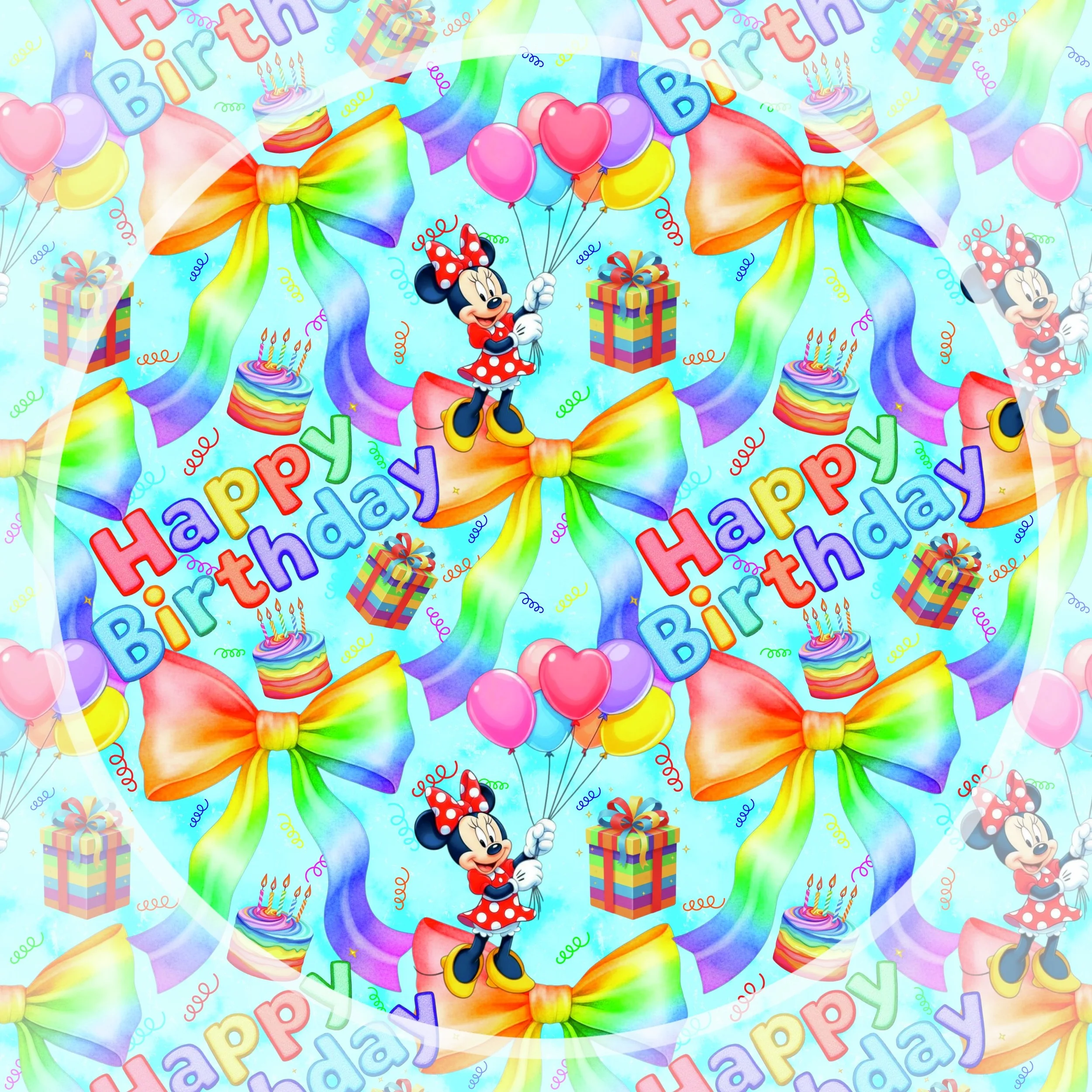 Happy Birthday Minnie (blue mist color way)