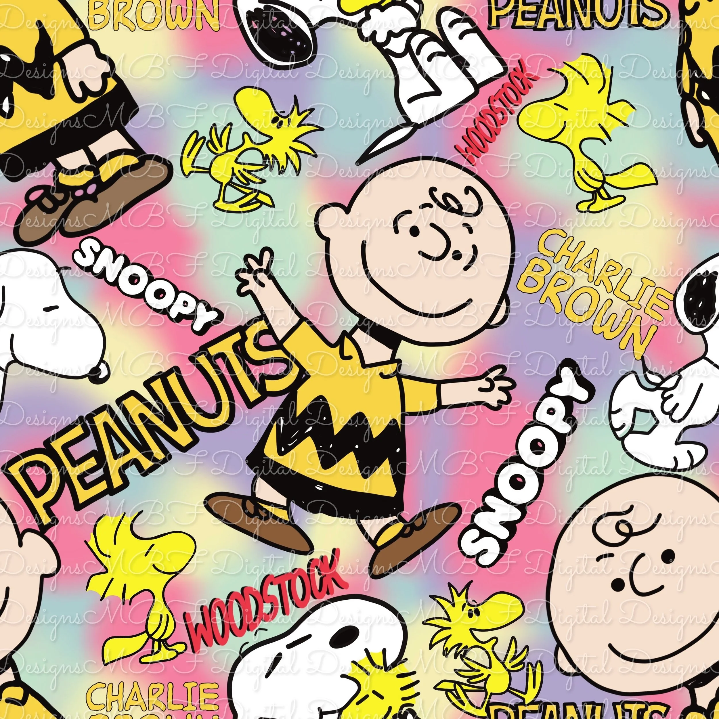 Peanuts (spring ombre patches color way)