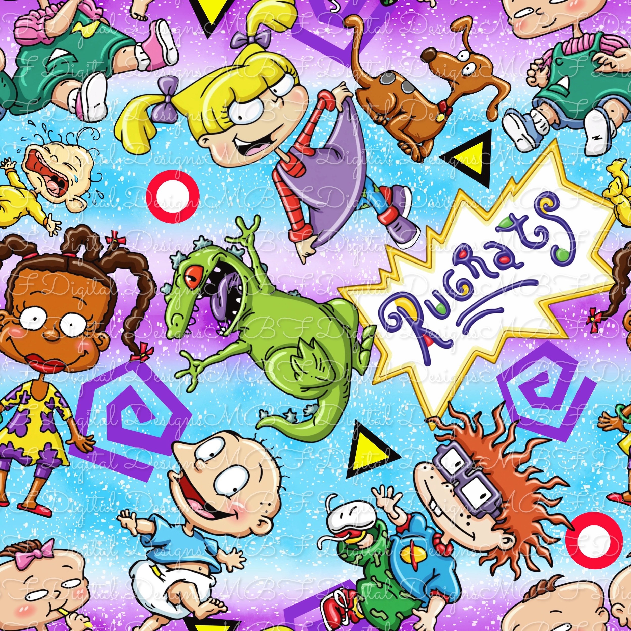 Rugrats (ombre ocean violet flecked color way)