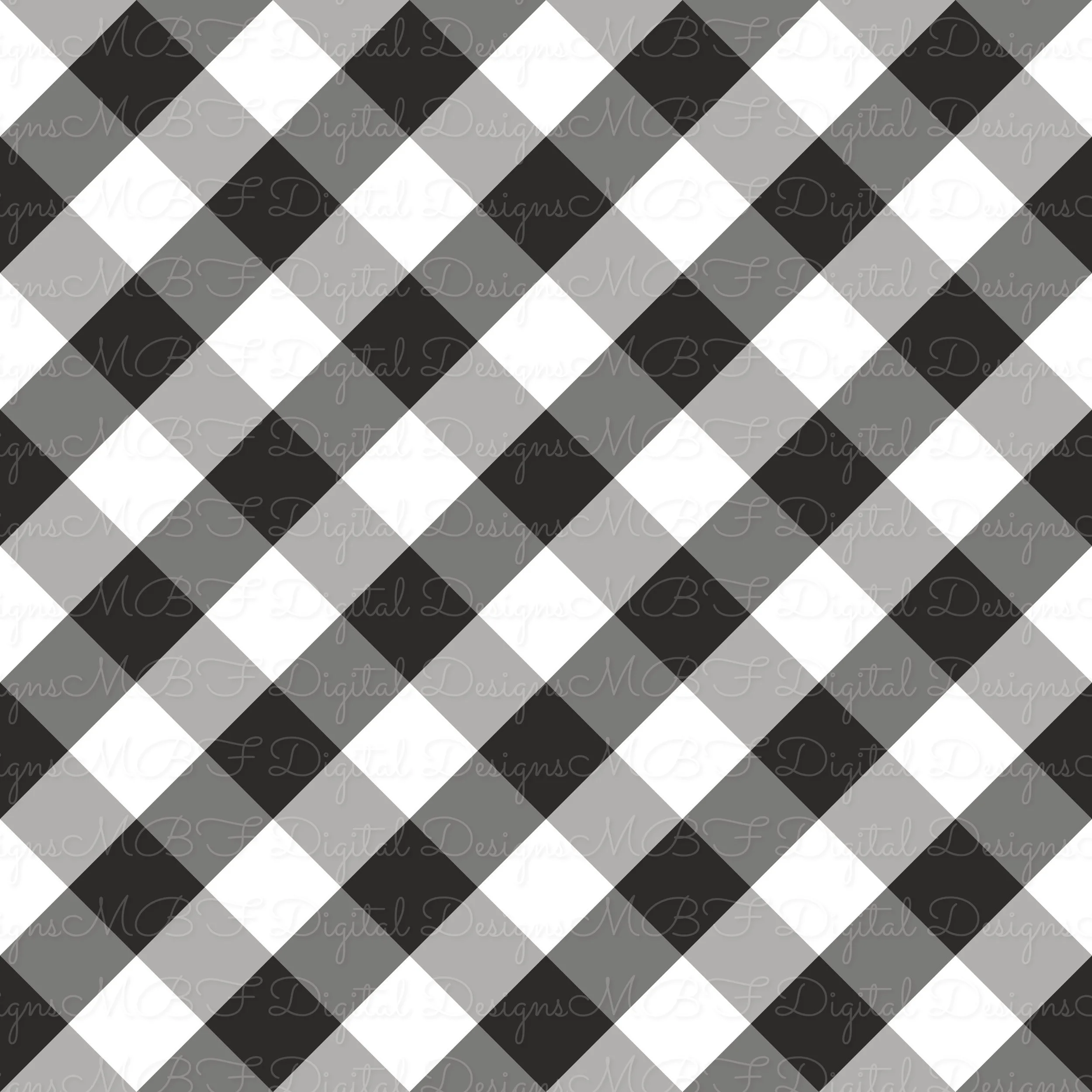 Hello Merry Plaid Coord (Black/White color way)