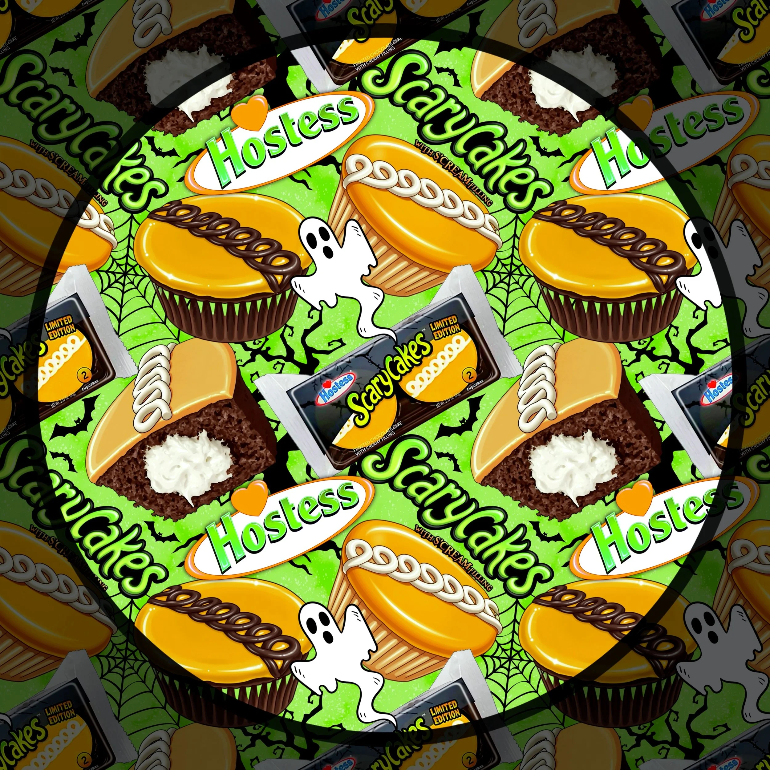 Scary Cakes (electric lime color way)