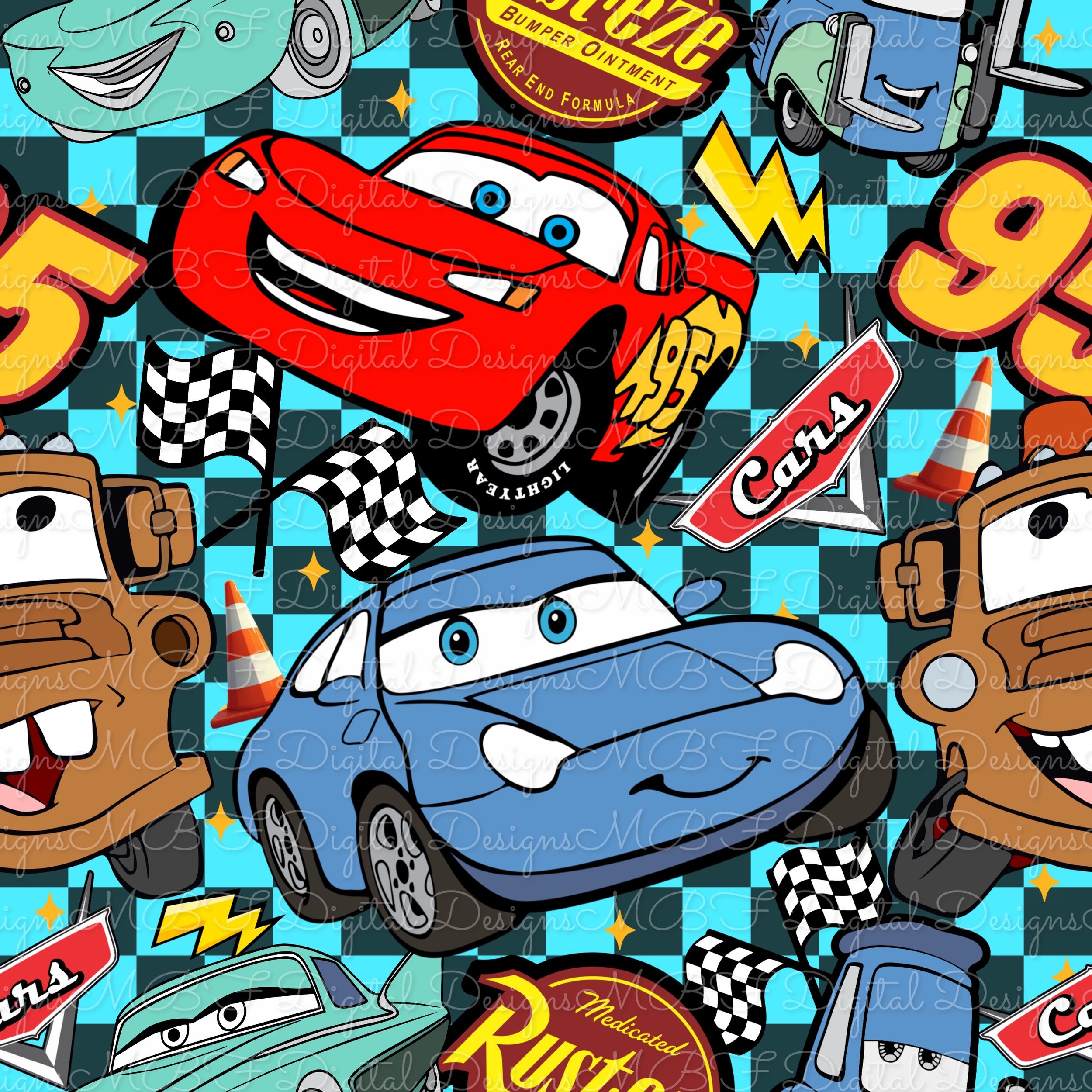 I Am Speed (aqua/black checked color way)
