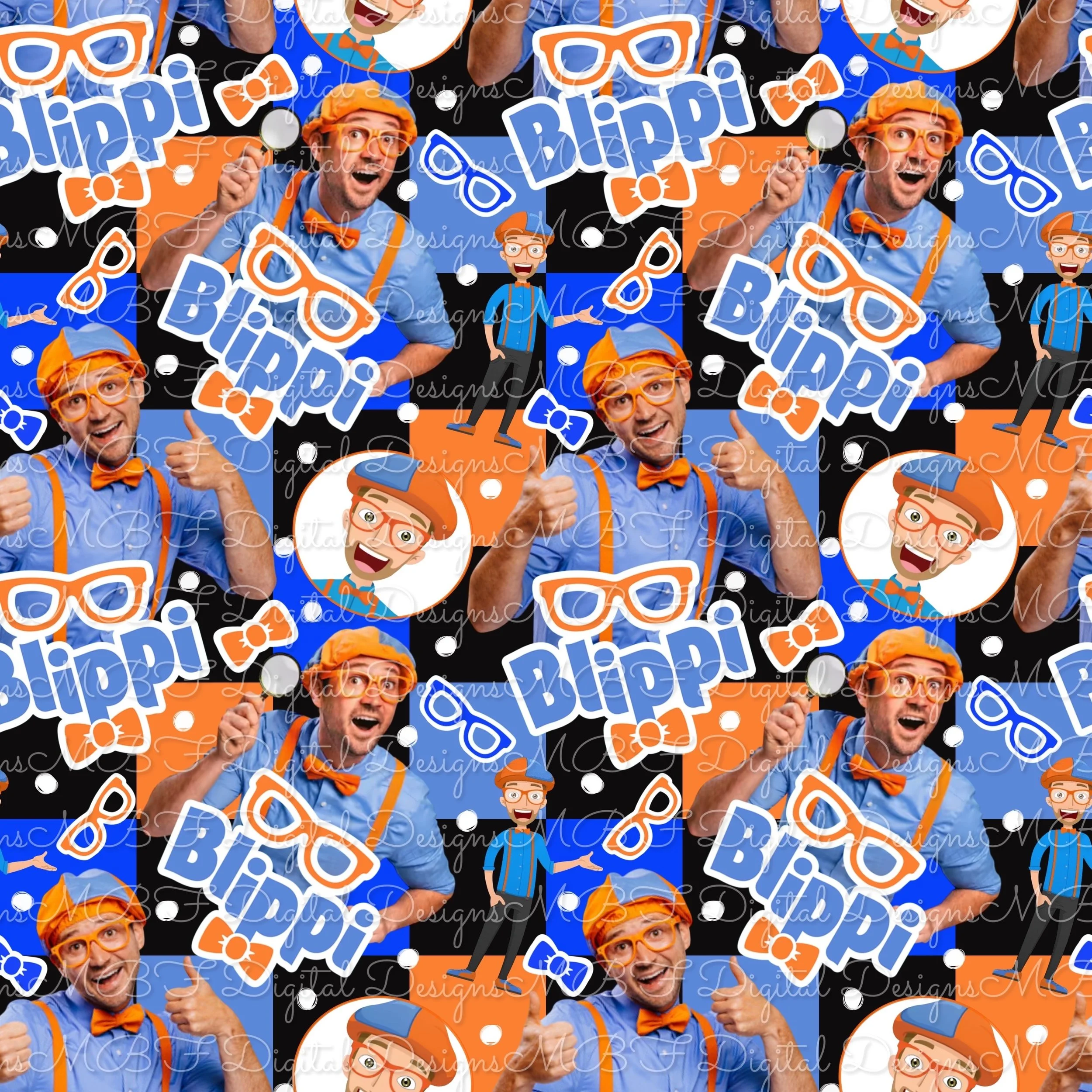 Blippi (multi checked color way)